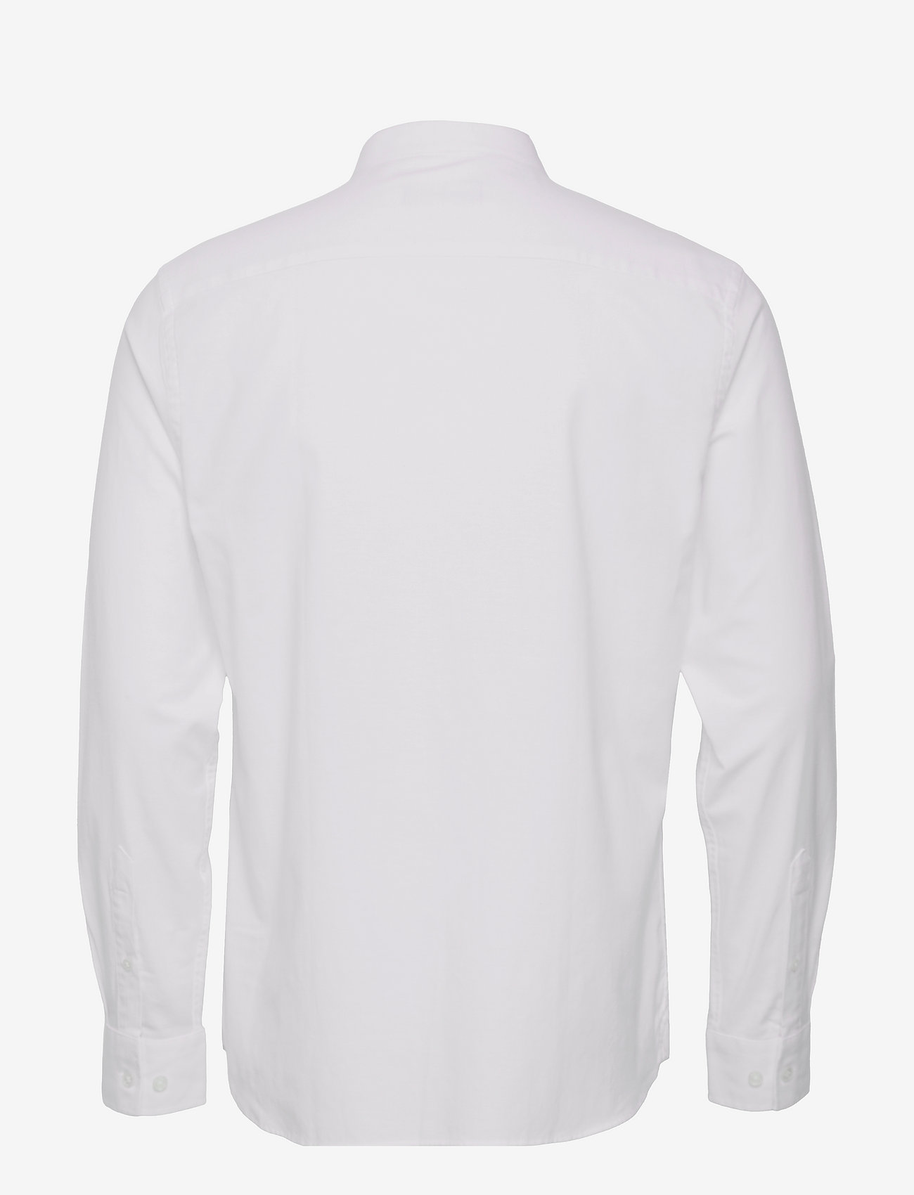 Clean Cut Copenhagen - Oxford Mao Stretch L/S - oksfordo marškiniai - white - 1