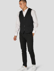 Clean Cut Copenhagen - Milano Jersey Waistcoat - waistcoats - black - 2