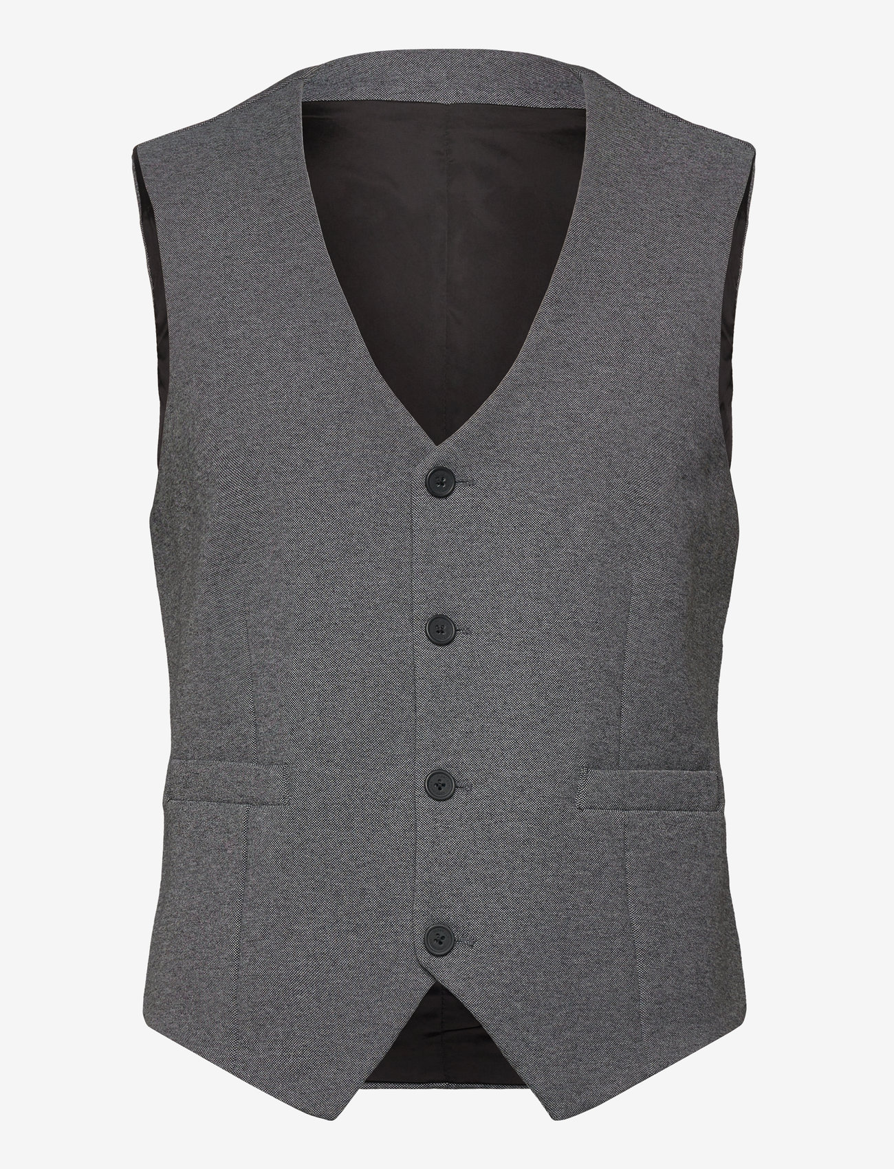 Clean Cut Copenhagen - Milano Jersey Waistcoat - dark grey mix - 0
