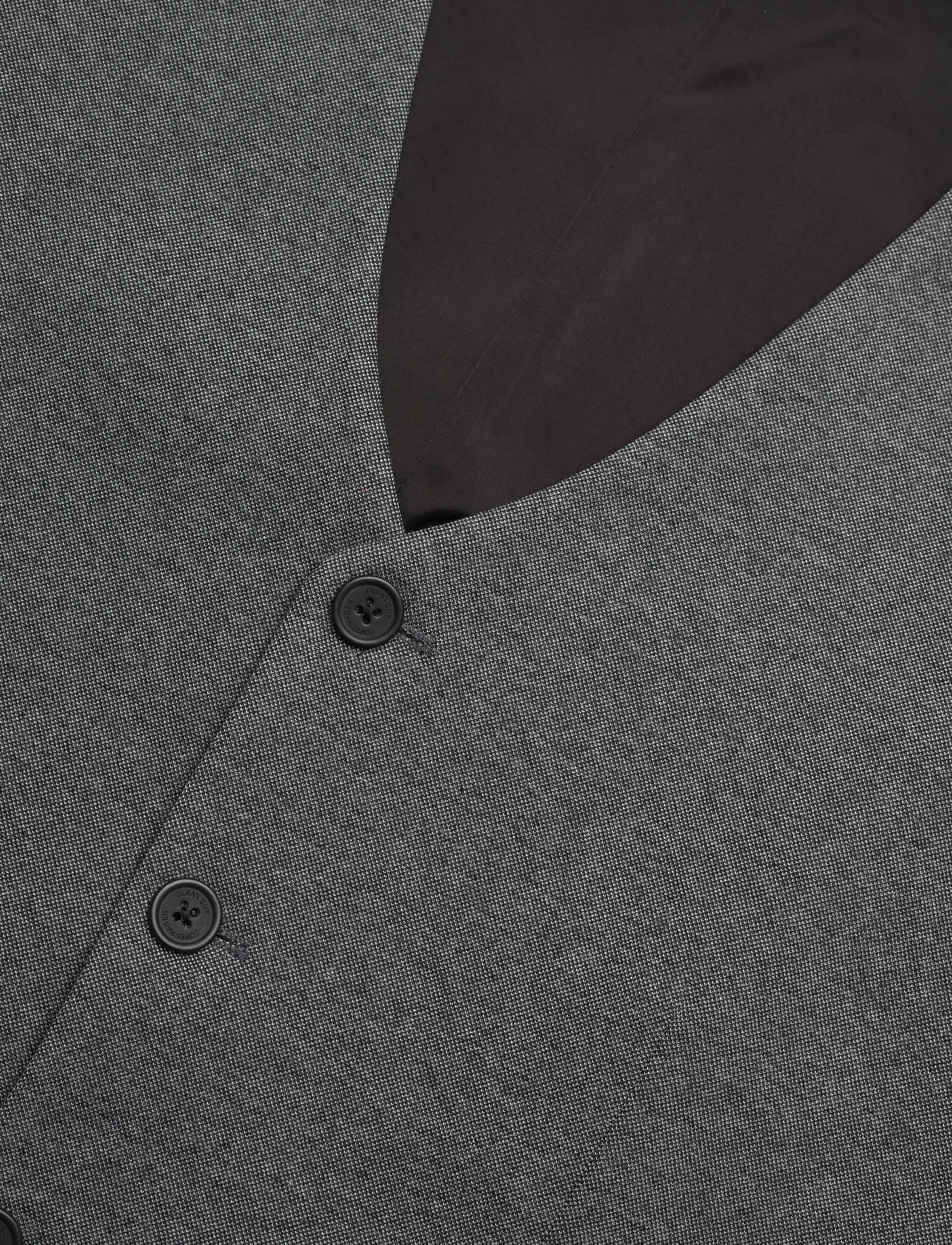 Clean Cut Copenhagen - Milano Jersey Waistcoat - dark grey mix - 2