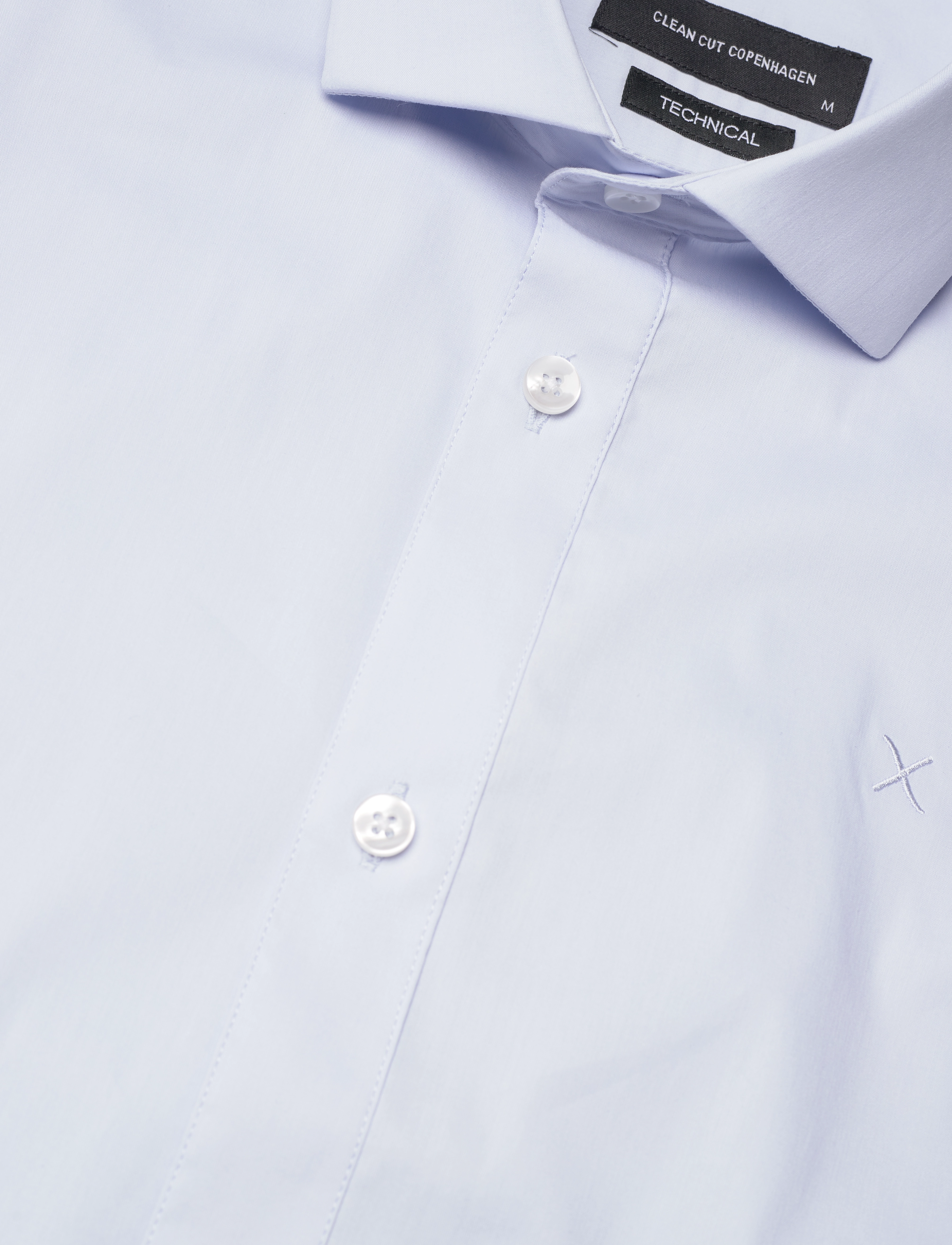 Clean Cut Copenhagen - London Stretch Nano Shirt L/S - light blue - 3