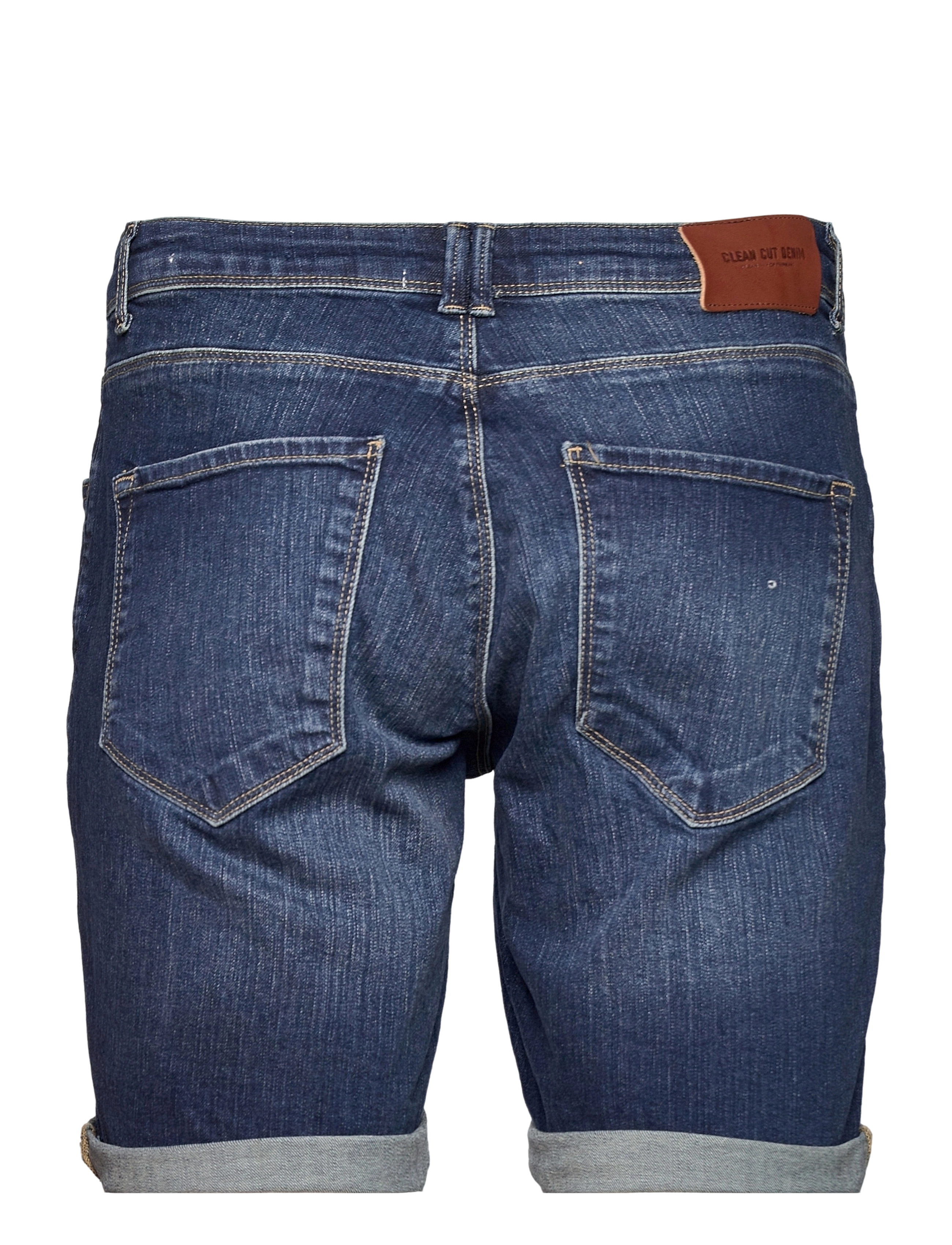 Clean Cut Copenhagen - Chris Stretch Shorts 2001 - dark blue denim - 1