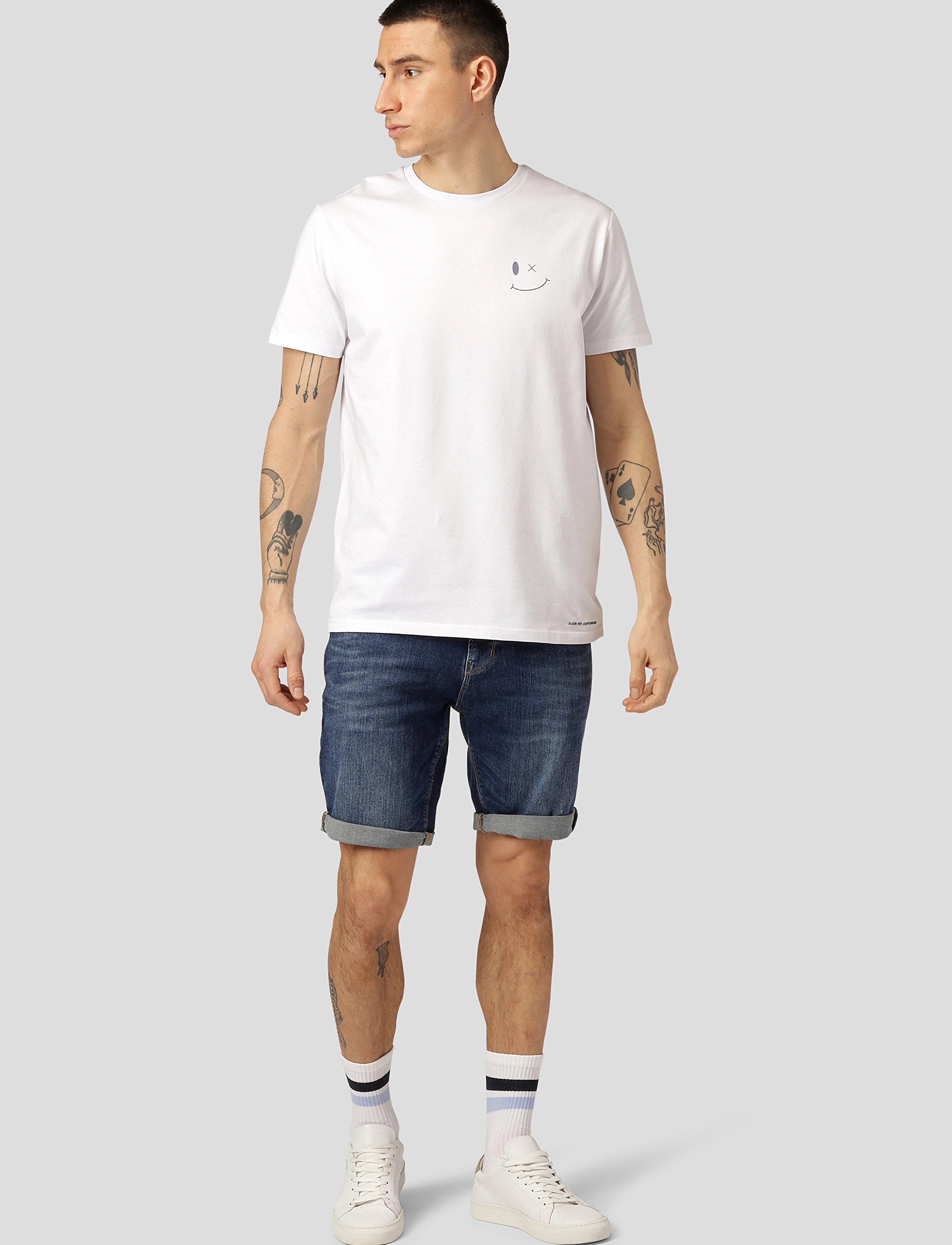 Clean Cut Copenhagen - Chris Stretch Shorts 2001 - dark blue denim - 2