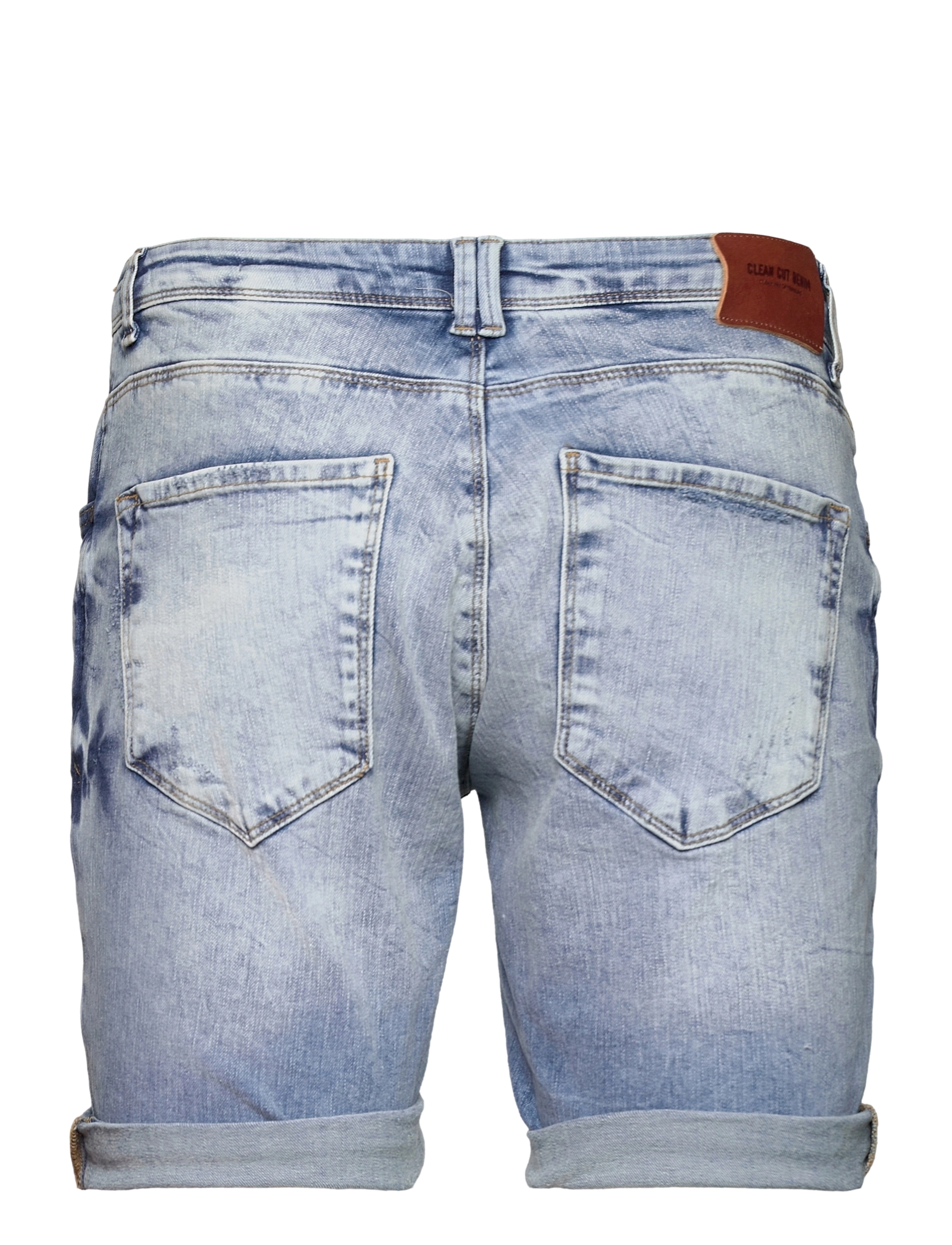 Clean Cut Copenhagen - Chris Stretch Shorts 3002 - light blue denim - 1