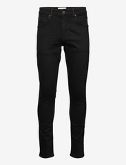 Clean Cut Copenhagen - David Slim Stretch Jeans 1001 - kitsad teksad - black denim - 0