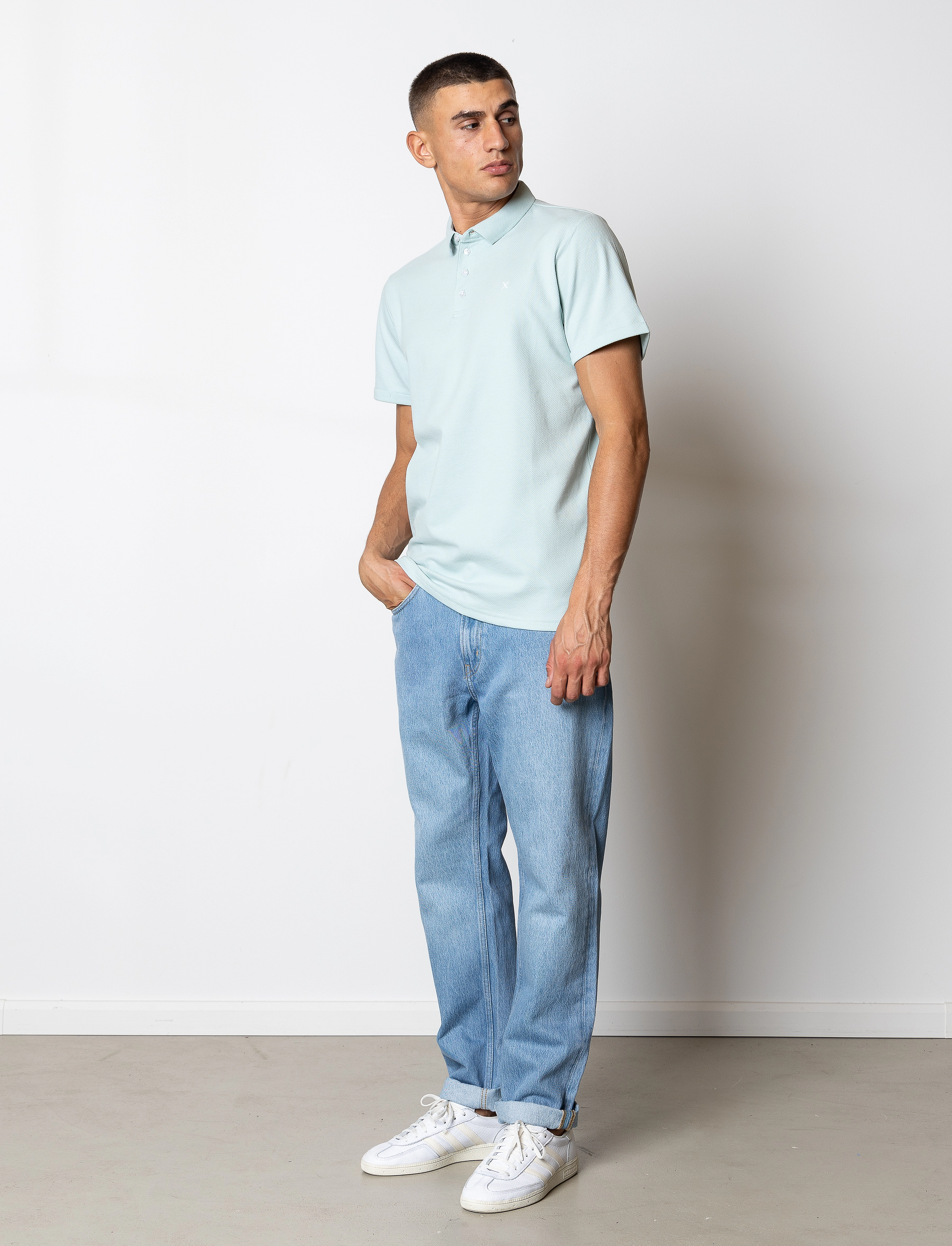 Clean Cut Copenhagen - Silkeborg Stretch Polo - lyhythihaiset - minty green - 4