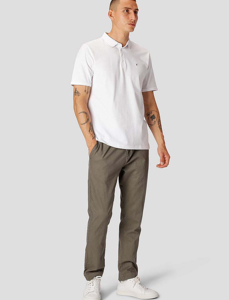 Clean Cut Copenhagen - Silkeborg Stretch Polo - lyhythihaiset - white - 0