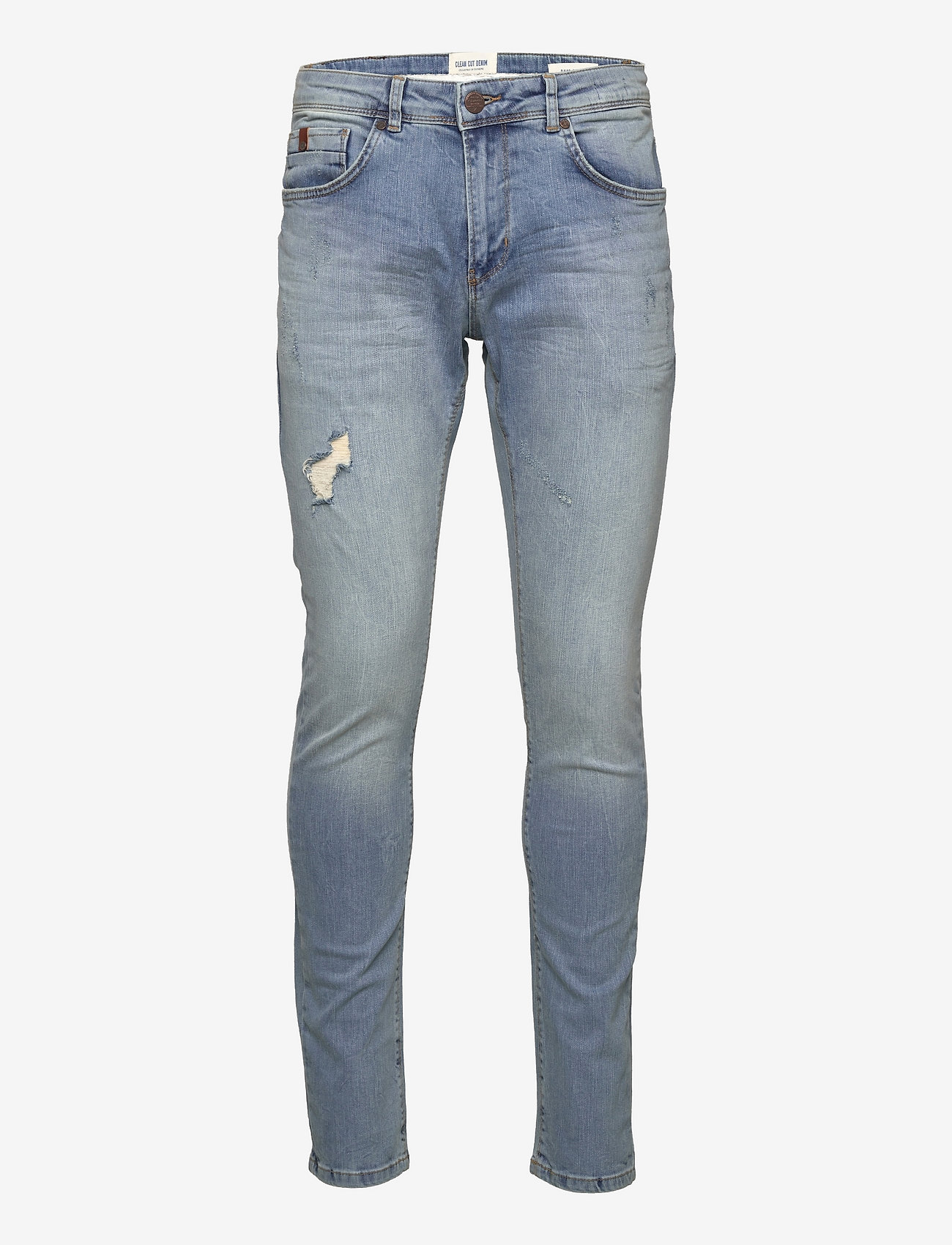 Clean Cut Copenhagen - David Slim Stretch Jeans 3002 - kitsad teksad - light blue denim - 0