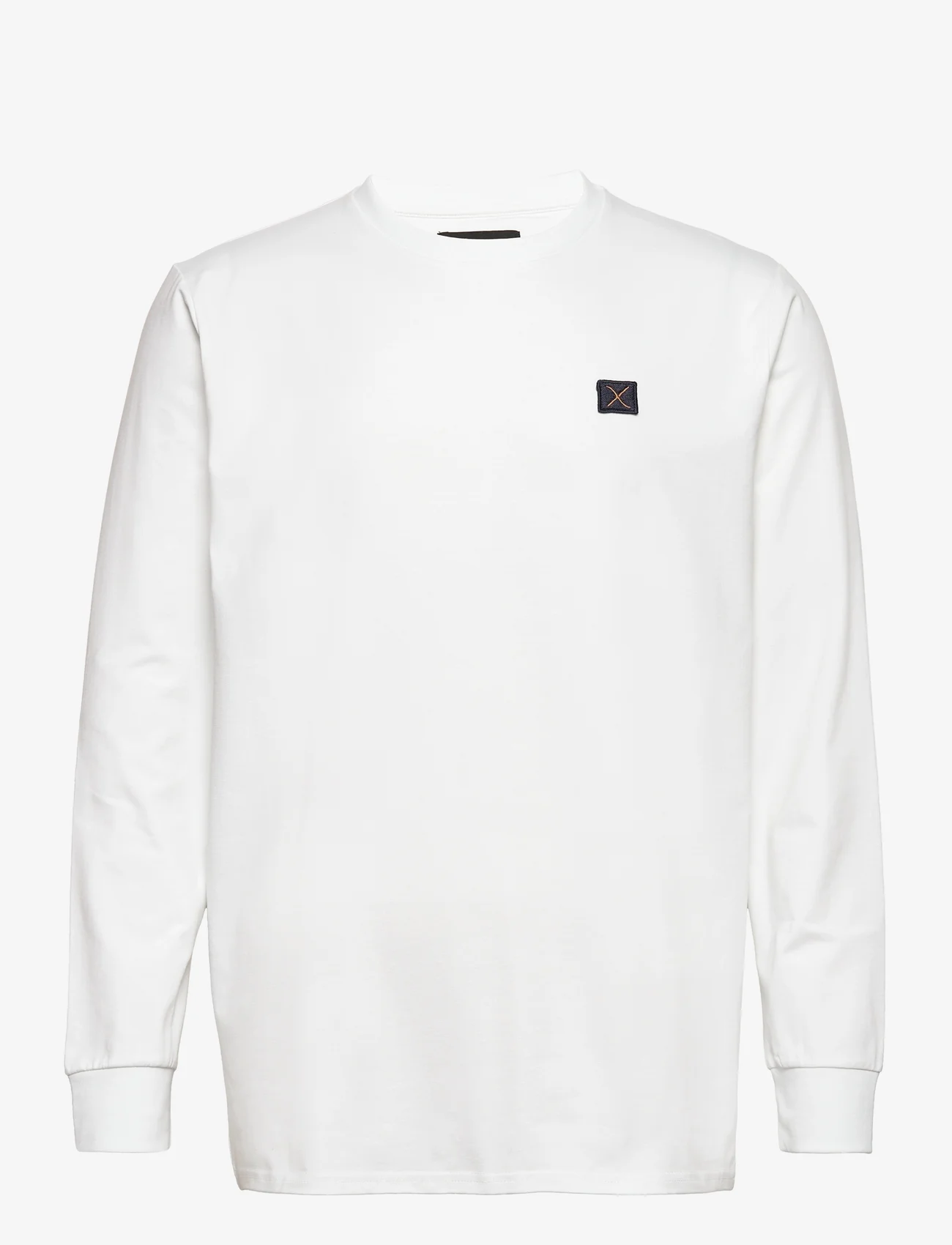 Clean Cut Copenhagen - Basic Organic Tee L/S - långärmade t-shirts - white - 0