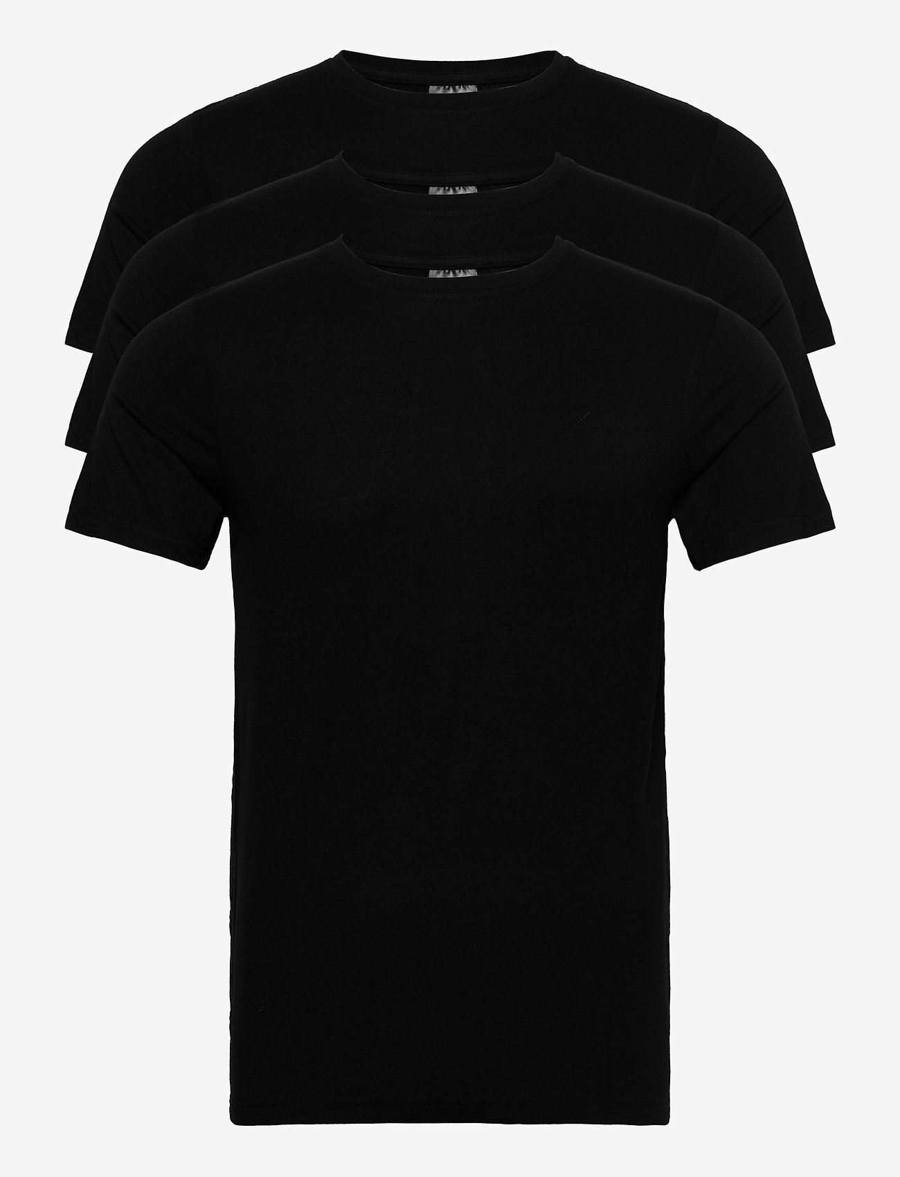 Clean Cut Copenhagen - 3-Pack Tee - Bamboo - laisvalaikio marškinėliai - black - 0