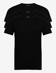 Clean Cut Copenhagen - 3-Pack Tee - Bamboo - basic t-shirts - black - 0