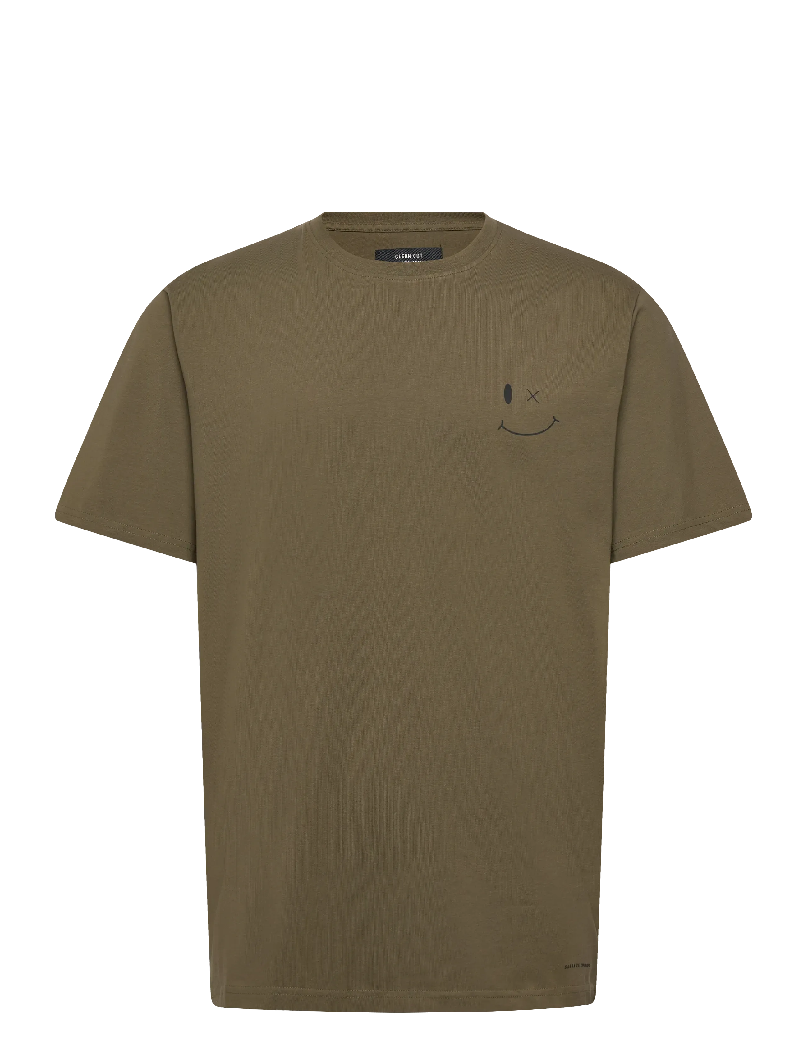 Clean Cut Copenhagen Patrick Organic Tee, S, Khaki green, T-Shirts > Kortærmede, Herre