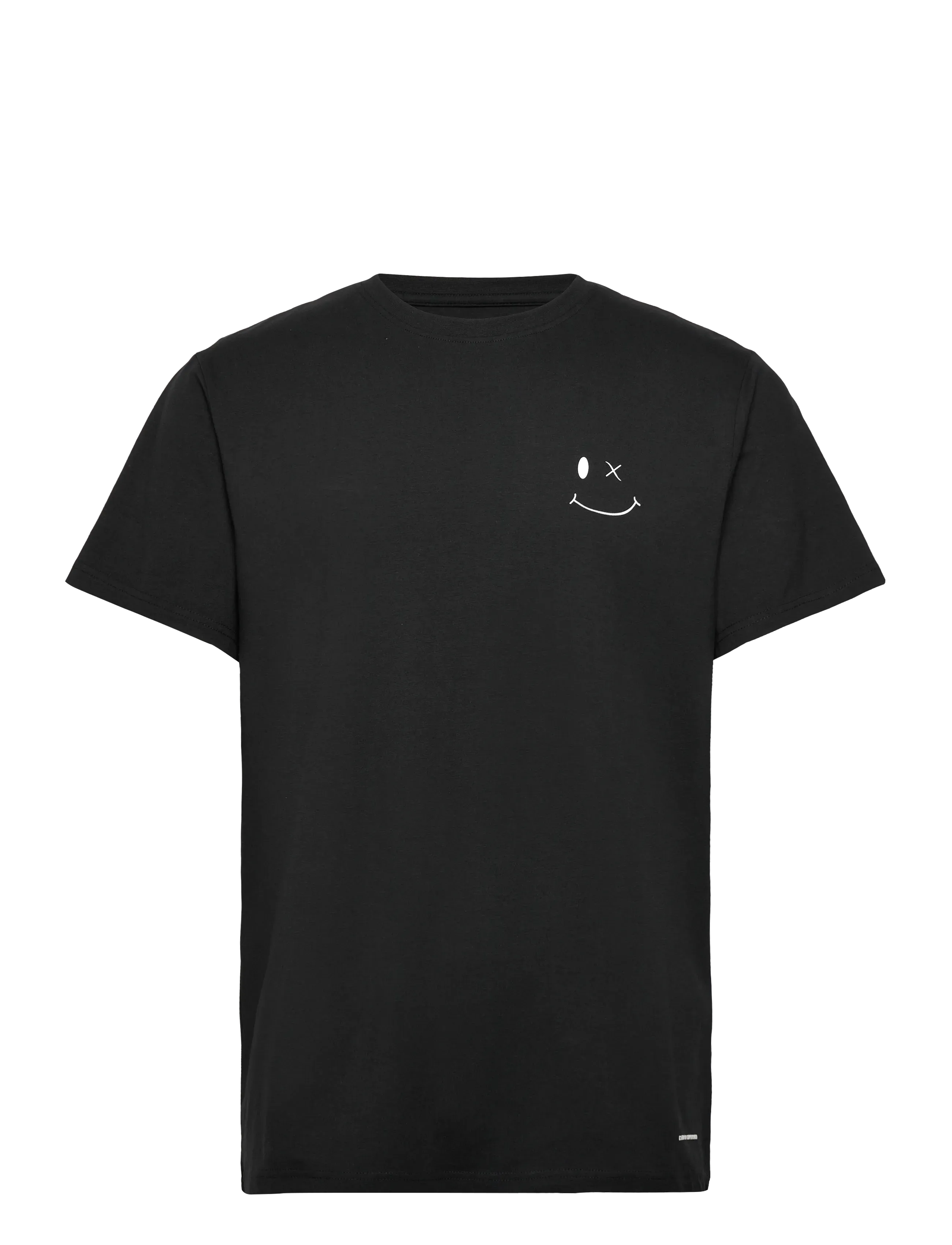 Clean Cut Copenhagen Patrick Organic Tee - Tøj - BLACK/WHITE PRINT / black