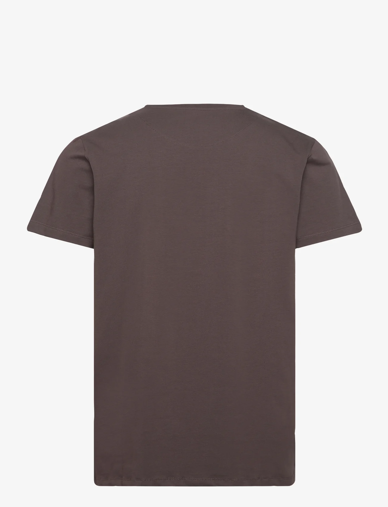 Clean Cut Copenhagen - Patrick Organic Tee - basis-t-skjorter - dark brown - 1
