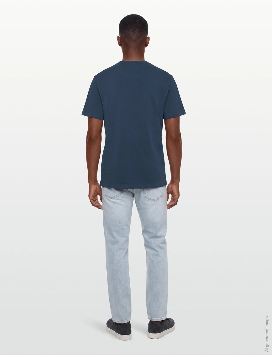 Clean Cut Copenhagen - Patrick Organic Tee - kortærmede t-shirts - key largo blue - 4