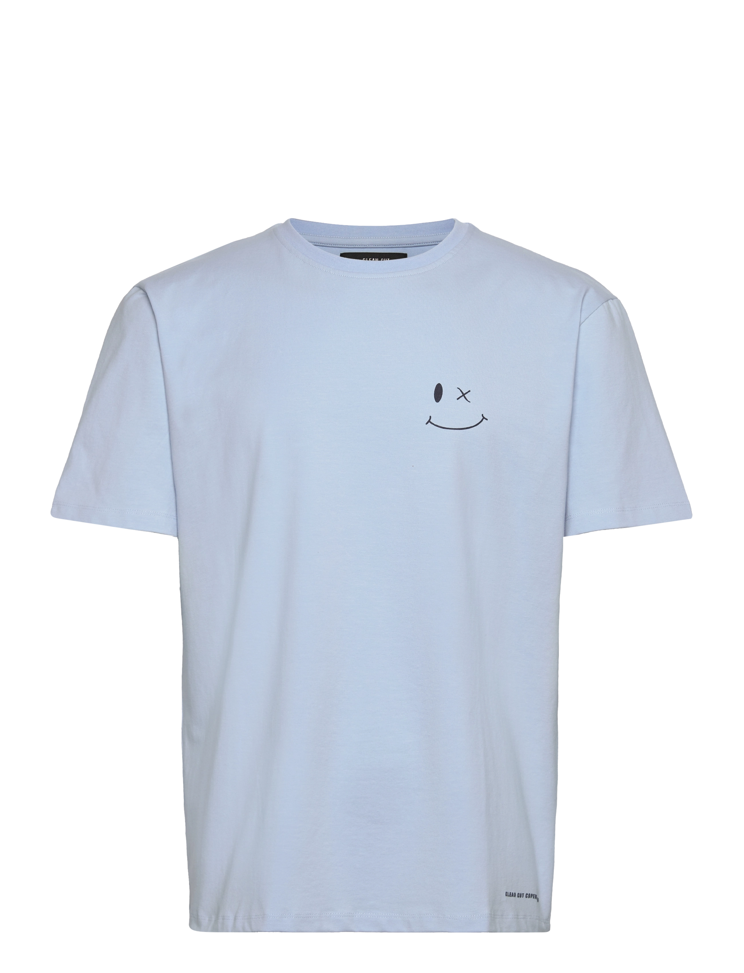 Clean Cut Copenhagen - Patrick Organic Tee - short-sleeved t-shirts - light blue - 1