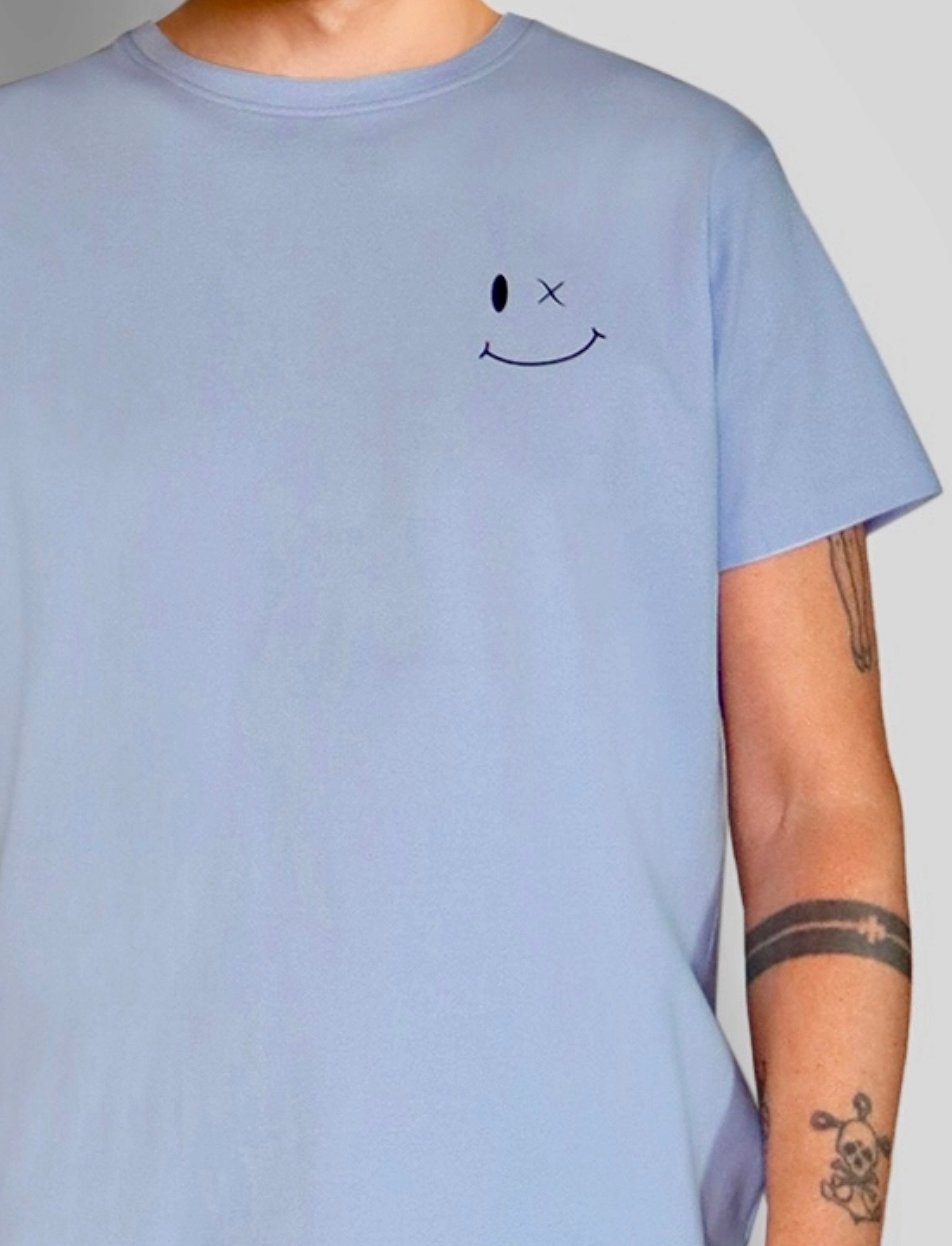 Clean Cut Copenhagen - Patrick Organic Tee - short-sleeved t-shirts - light blue - 3