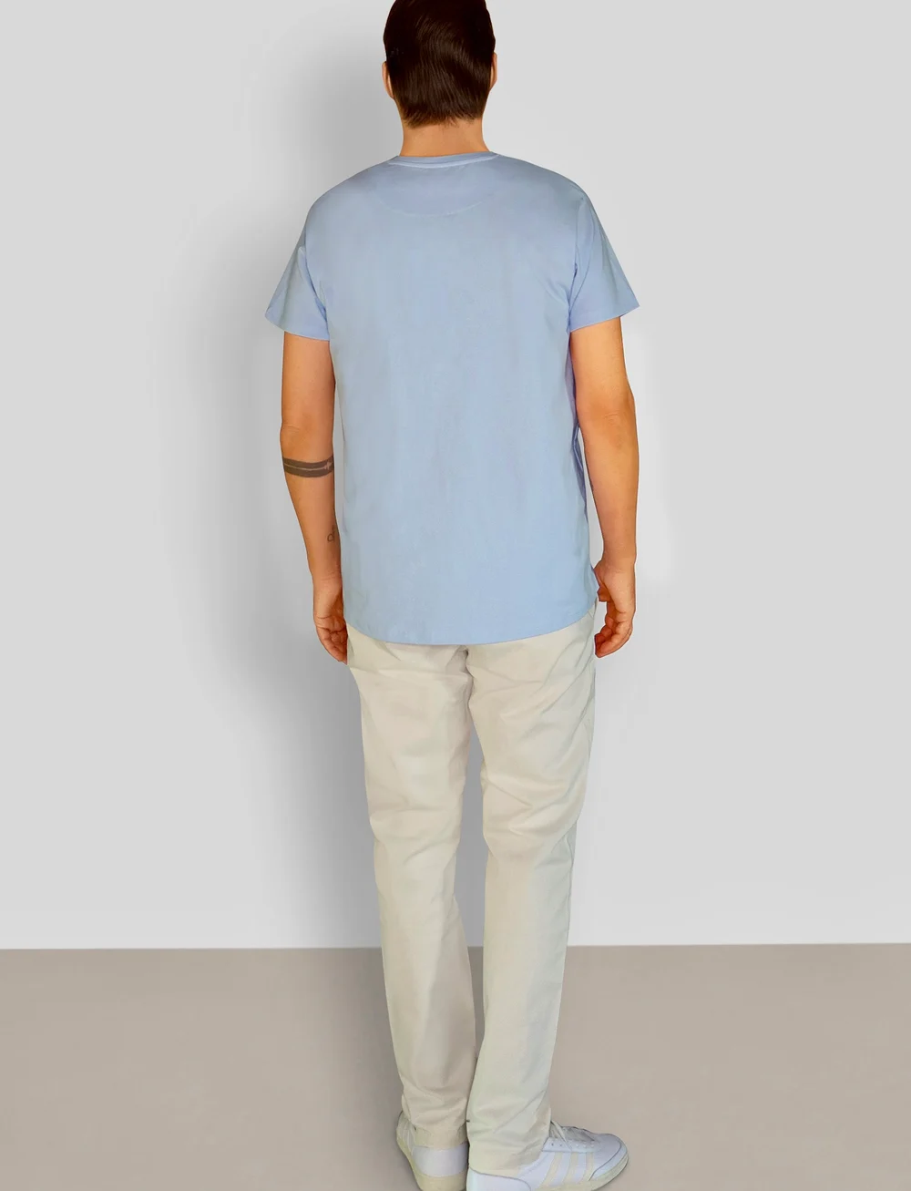 Clean Cut Copenhagen - Patrick Organic Tee - kurzärmelig - light blue - 5