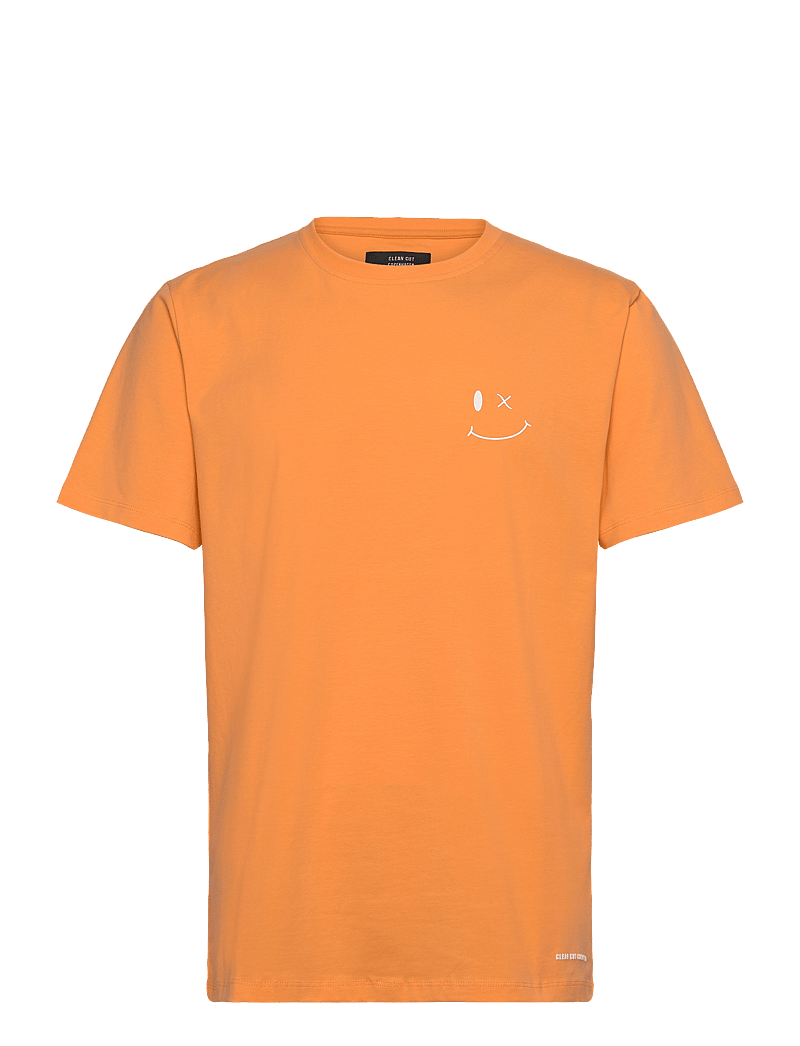 Clean Cut Copenhagen - Patrick Organic Tee - lyhythihaiset - mock orange - 1