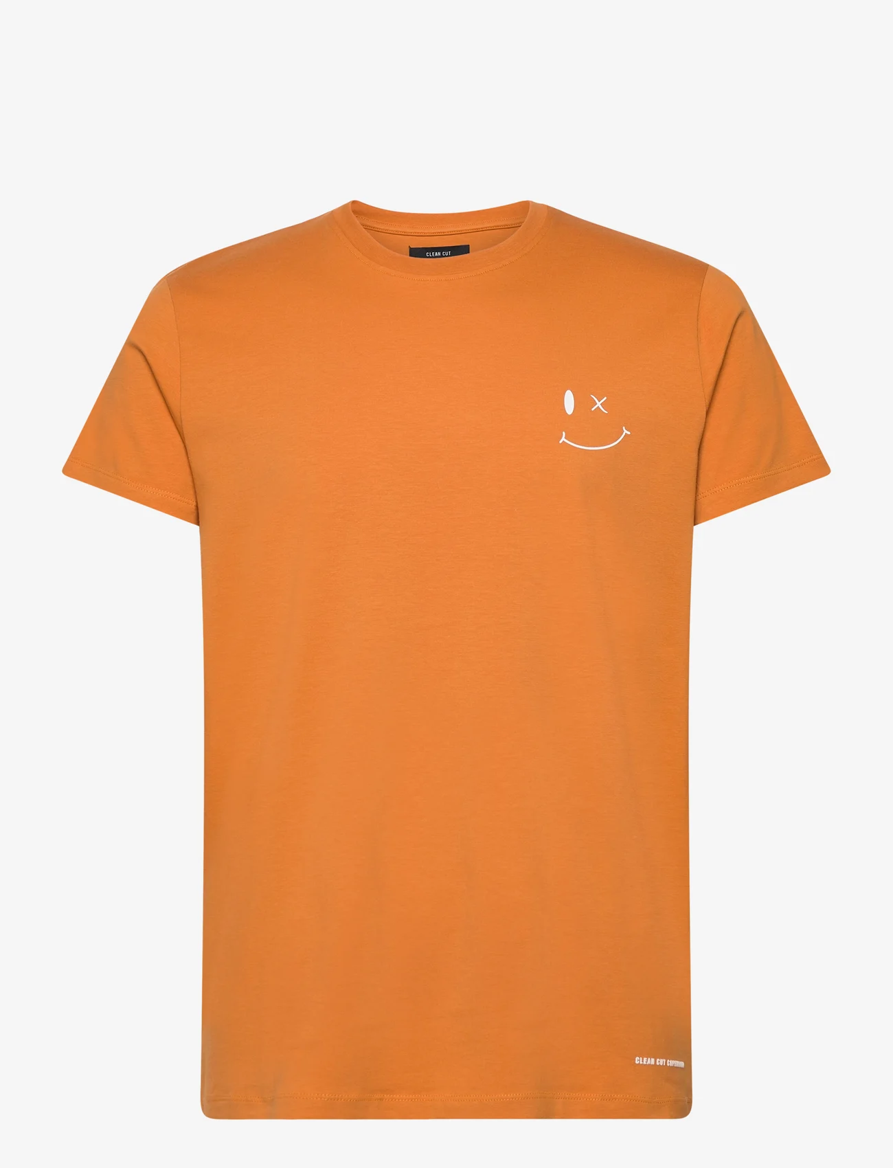 Clean Cut Copenhagen - Patrick Organic Tee - basis-t-skjorter - orange - 0