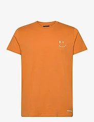 Clean Cut Copenhagen - Patrick Organic Tee - basis-t-skjorter - orange - 0