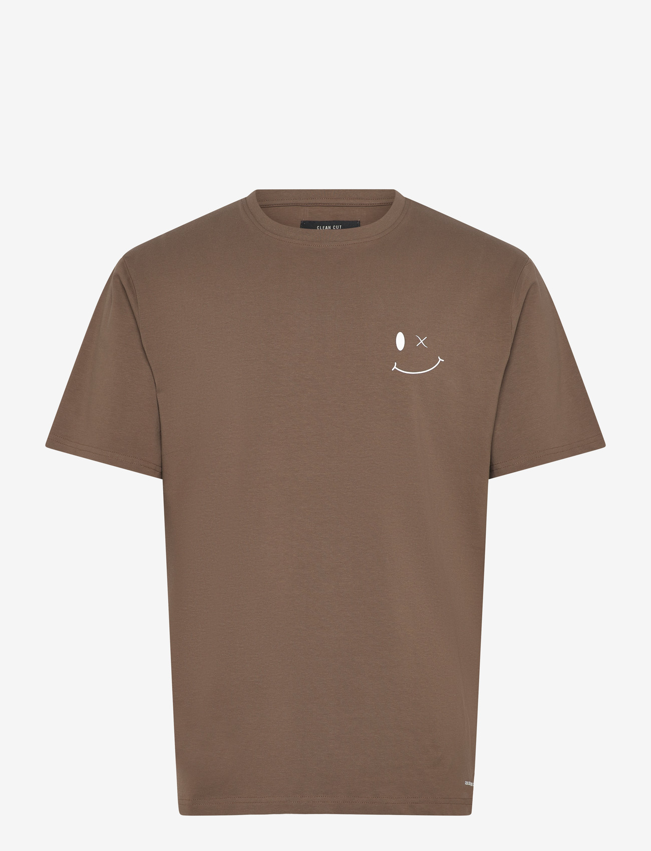 Clean Cut Copenhagen - Patrick Organic Tee - kortærmede t-shirts - shitake - 1