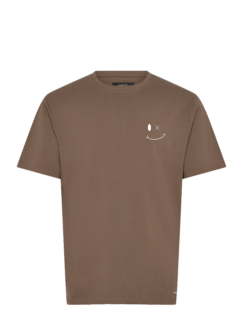 Clean Cut Copenhagen - Patrick Organic Tee - kortærmede t-shirts - shitake - 1
