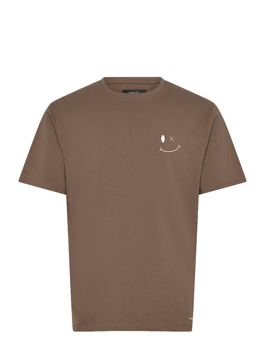 Clean Cut Copenhagen - Patrick Organic Tee - kurzärmelig - shitake - 1
