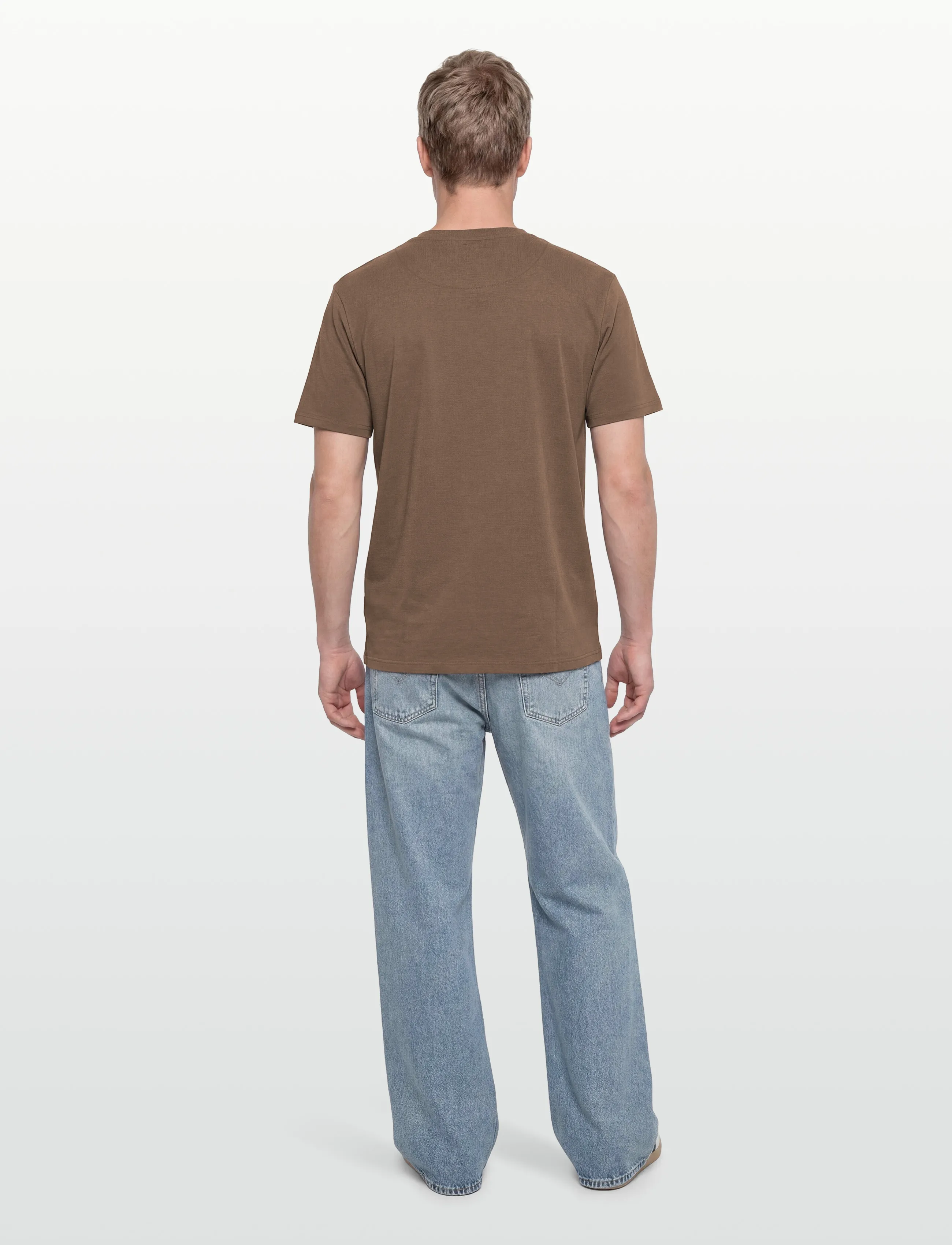 Clean Cut Copenhagen - Patrick Organic Tee - kurzärmelig - shitake - 4