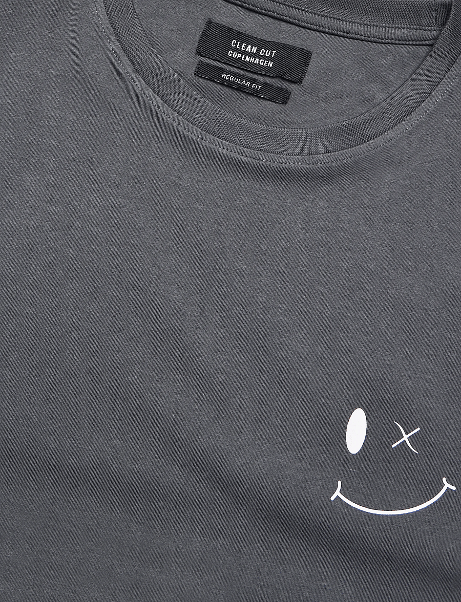 Clean Cut Copenhagen - Patrick Organic Tee - kortærmede t-shirts - turbulence - 2