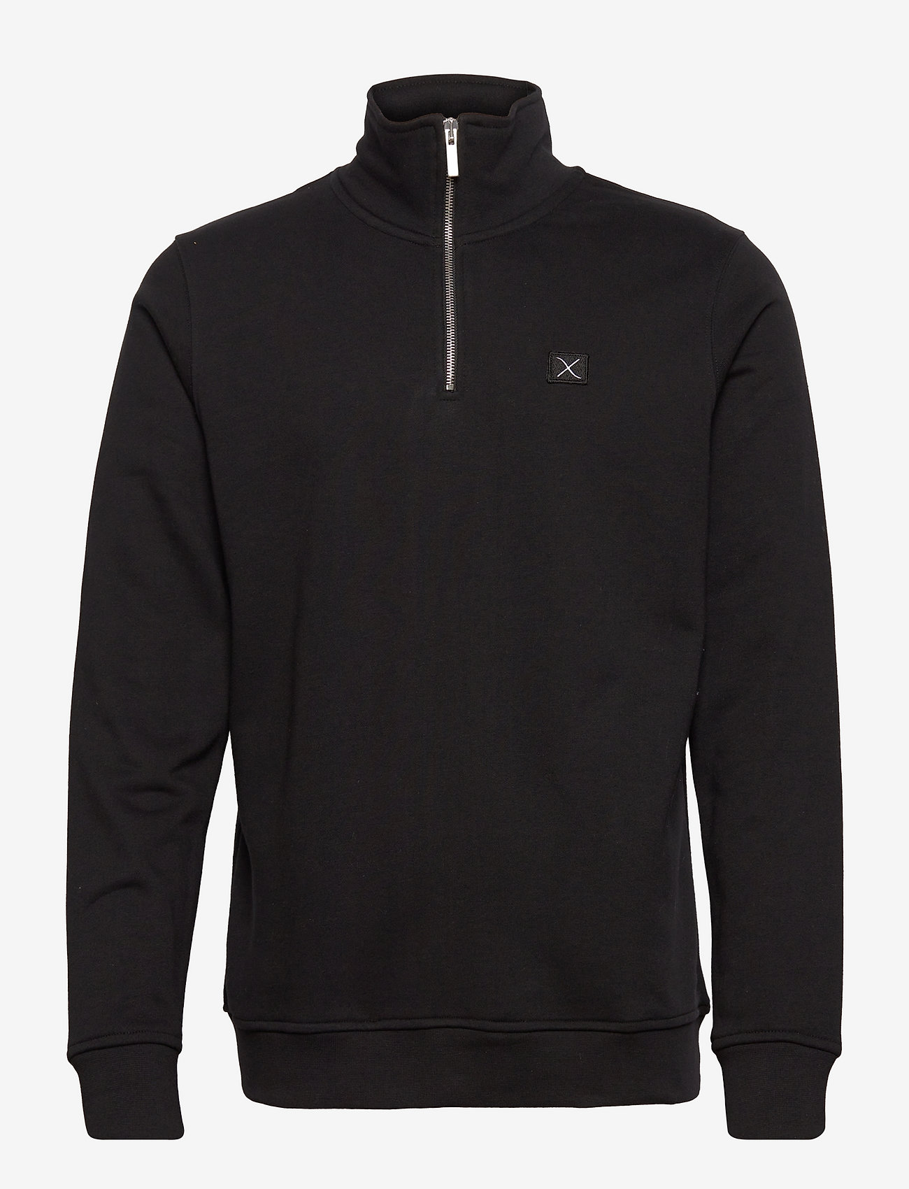 Clean Cut Copenhagen - Basic Organic 1/2 Zip Sweat - black - 1