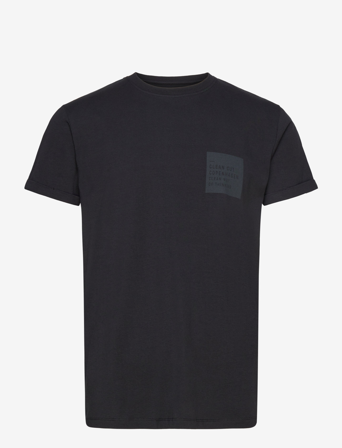 Clean Cut Copenhagen - Jake Tee - kortærmede t-shirts - black / black - 0