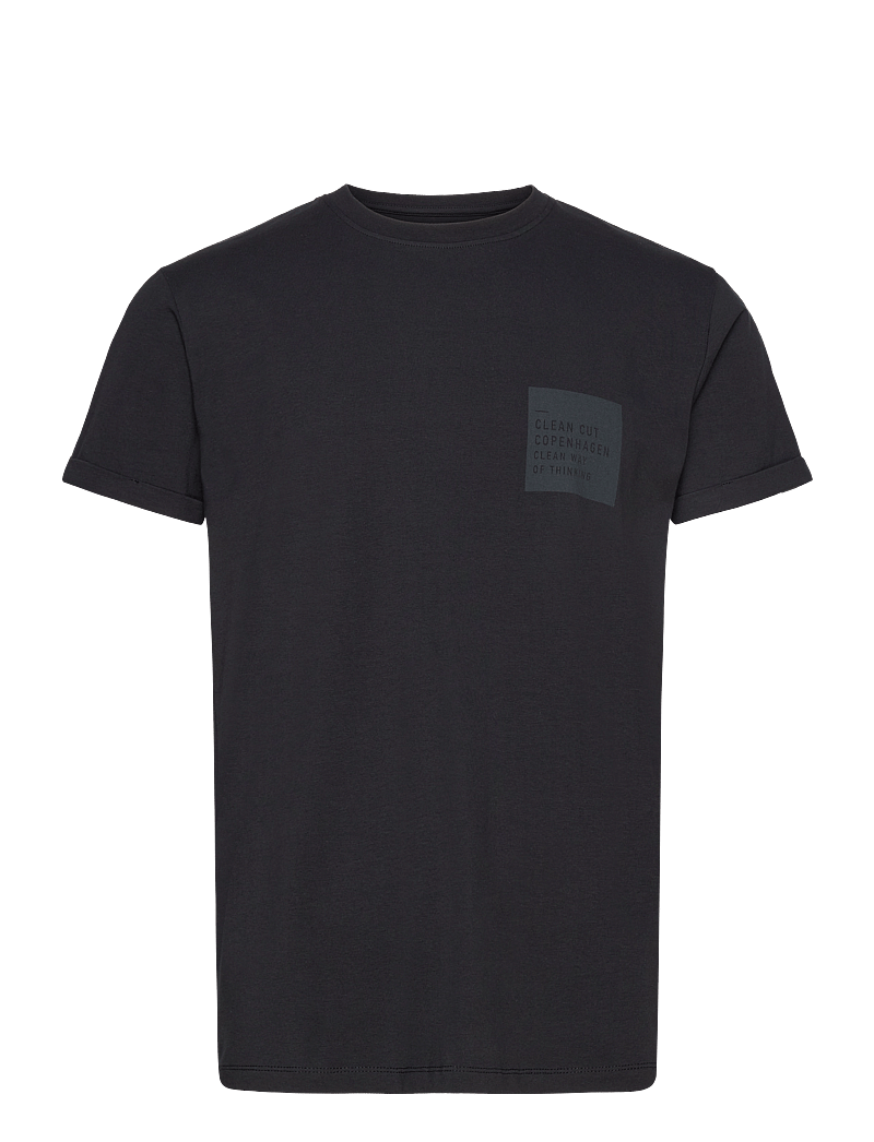 Clean Cut Copenhagen - Jake Tee - kortærmede t-shirts - black / black - 0