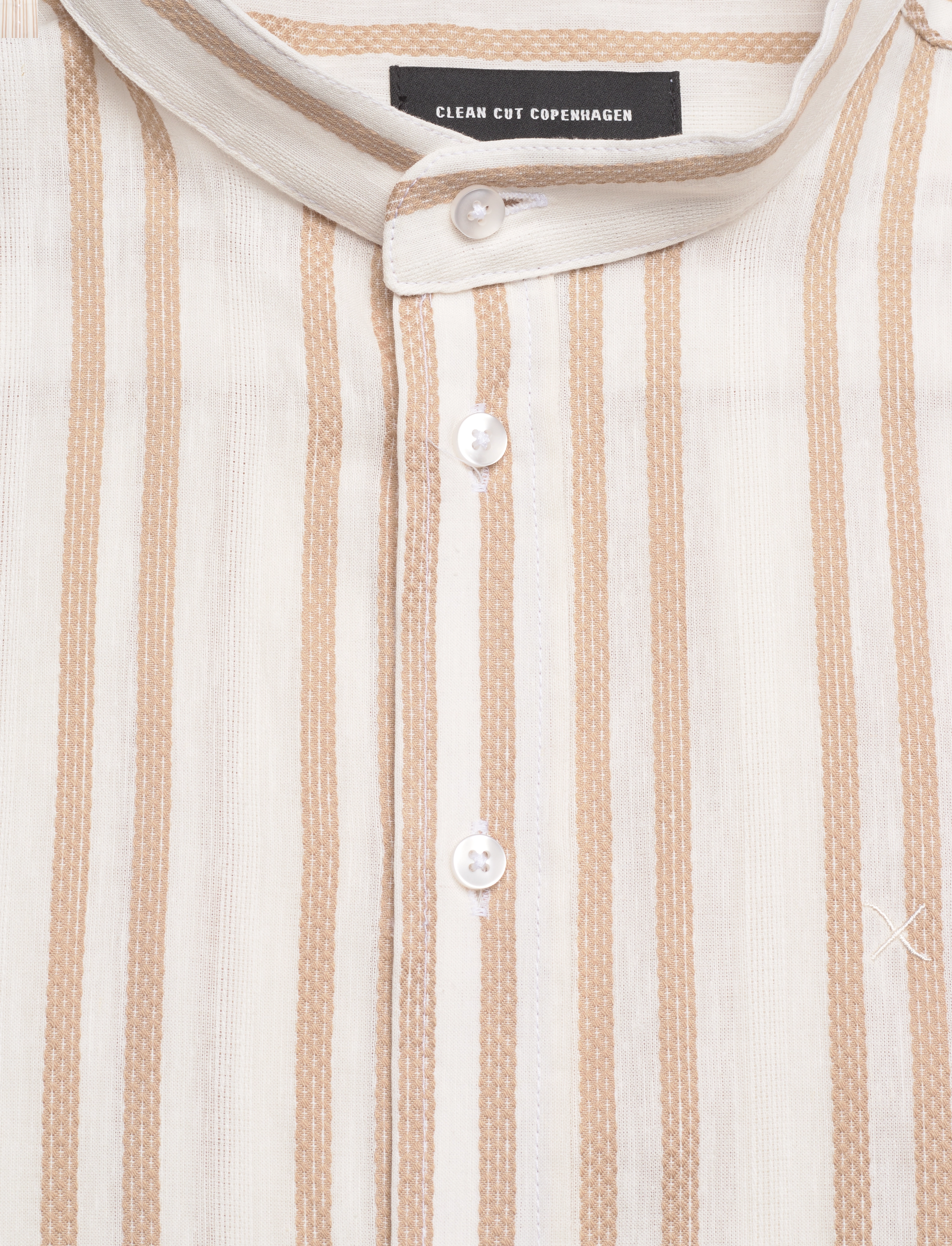 Clean Cut Copenhagen - Volin Mao Shirt L/S - ecru - 2