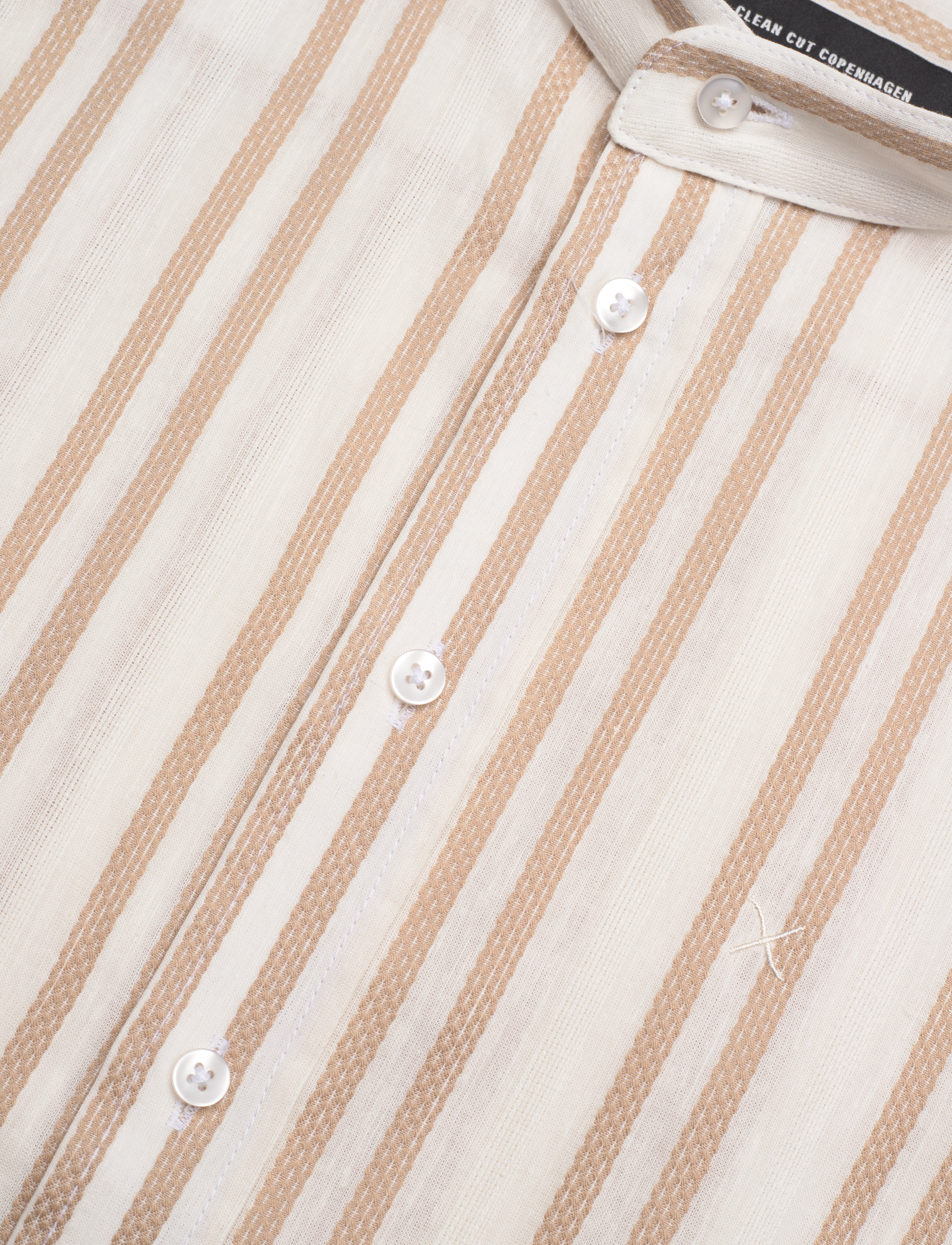 Clean Cut Copenhagen - Volin Mao Shirt L/S - ecru - 3