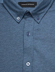 Clean Cut Copenhagen - Hudson Stretch Shirt S/S - stuttermaskyrtur - denim melange - 3