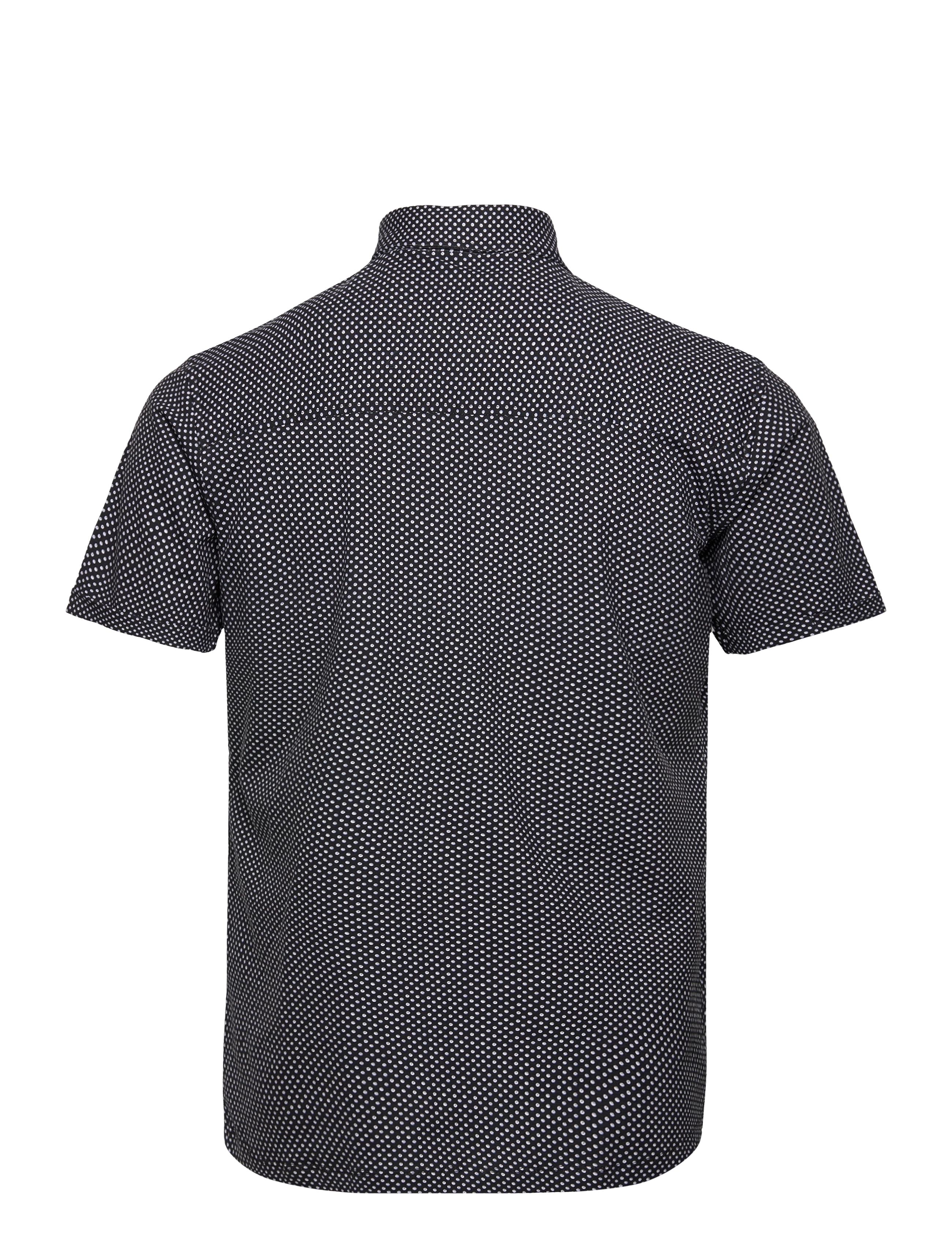 Clean Cut Copenhagen - Hudson AOP Stretch Shirt S/S - dark navy dot - 1
