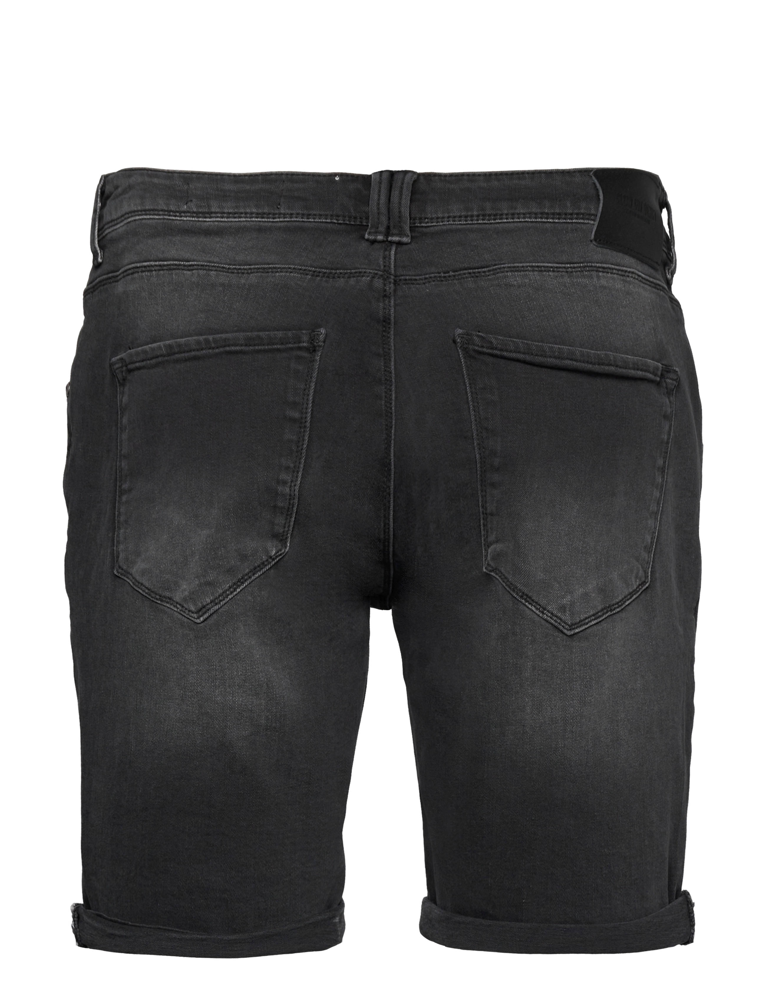 Clean Cut Copenhagen - Chris Stretch Shorts 5002 - dark grey denim - 1