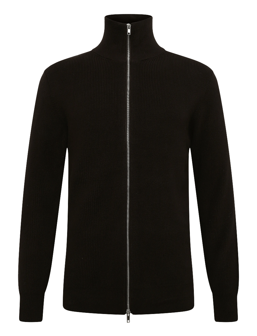 Clean Cut Copenhagen - Mario cardigan - full zip jumpers - dark brown - 1