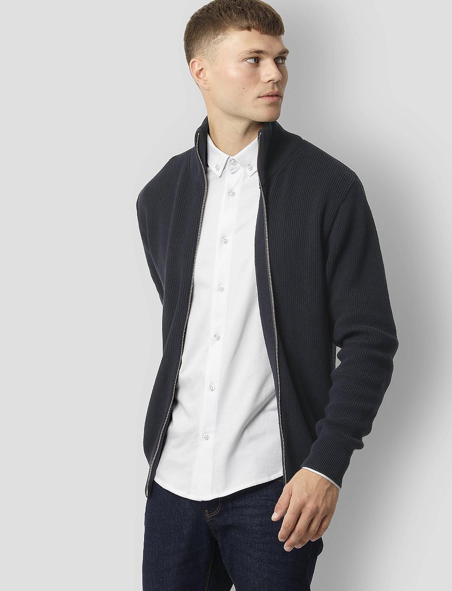 Clean Cut Copenhagen - Mario cardigan - lukuga džemprid - dark navy - 0