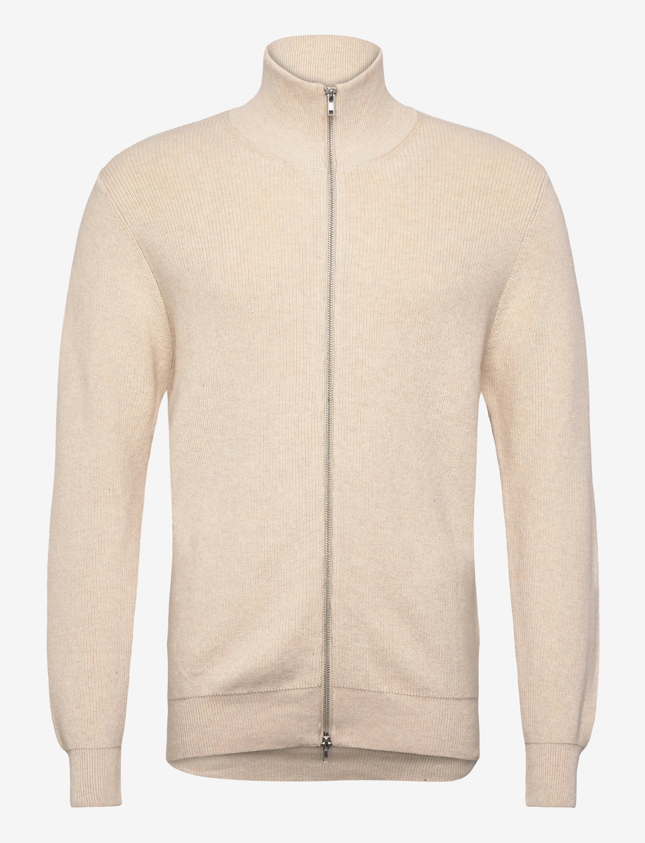 Clean Cut Copenhagen - Mario Cardigan - fullzip strik - ecru melange - 0