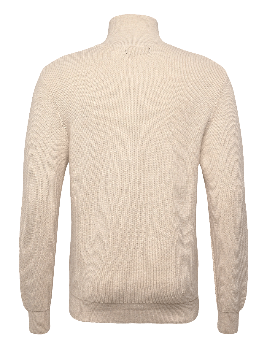 Clean Cut Copenhagen - Mario cardigan - fullzip strik - ecru melange - 2