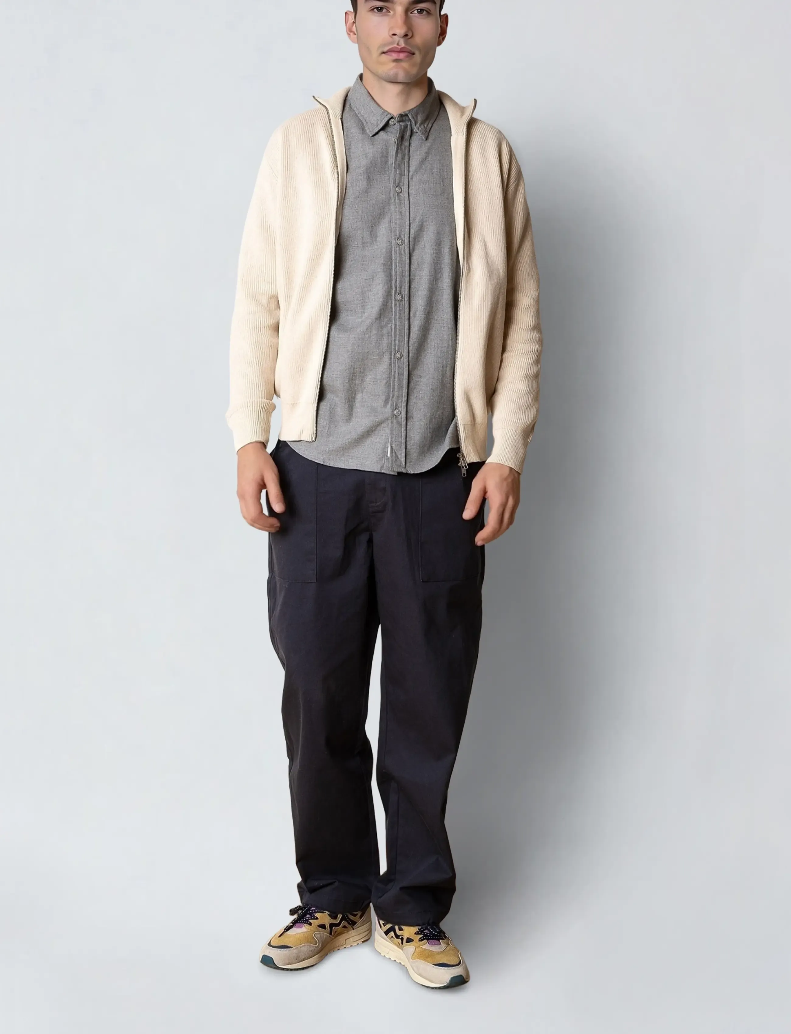 Clean Cut Copenhagen - Mario cardigan - geburtstagsgeschenke - ecru melange - 3
