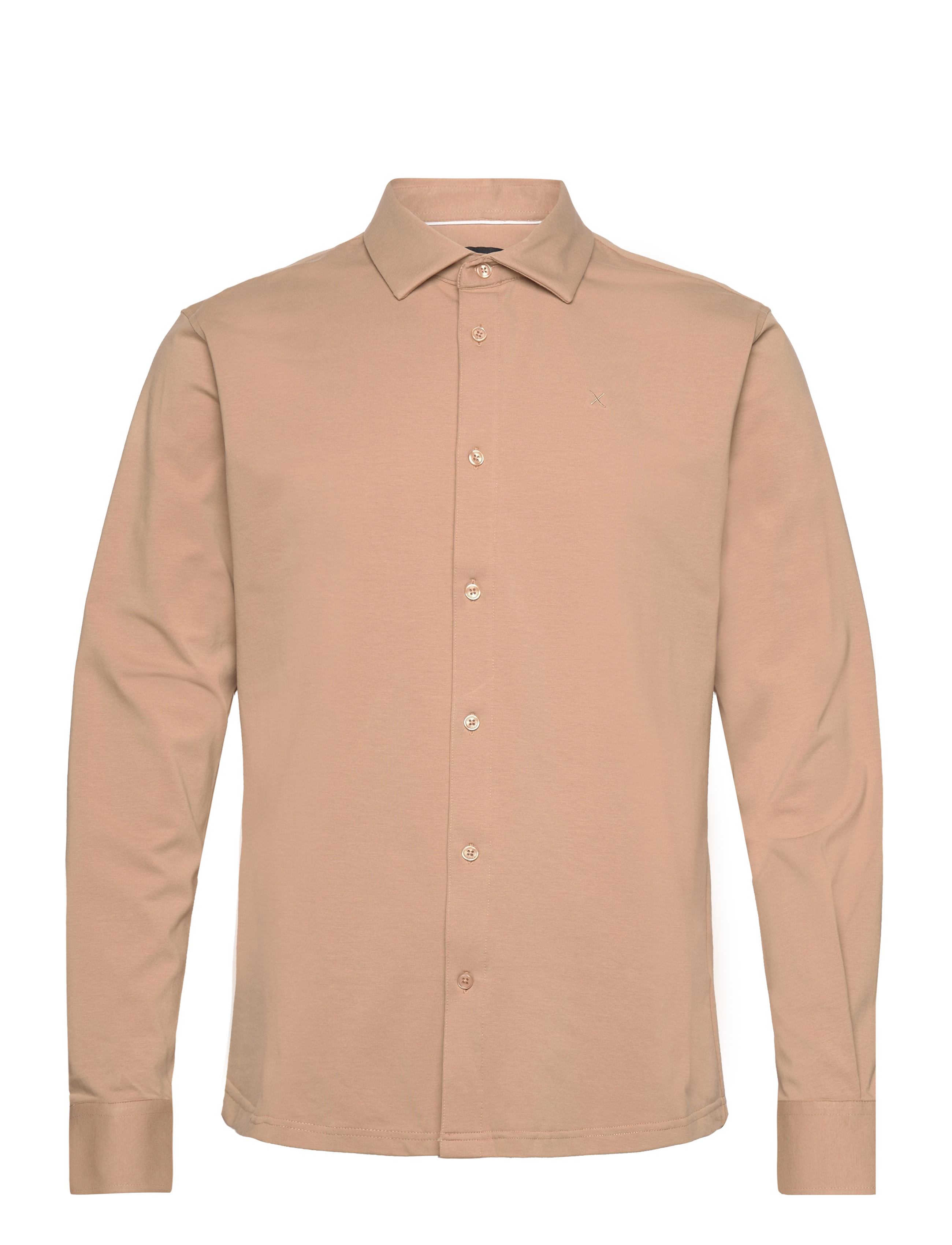 CLEAN CUT COPENHAGEN Clean Formal Stretch Shirt L/S Beige - L - Herren