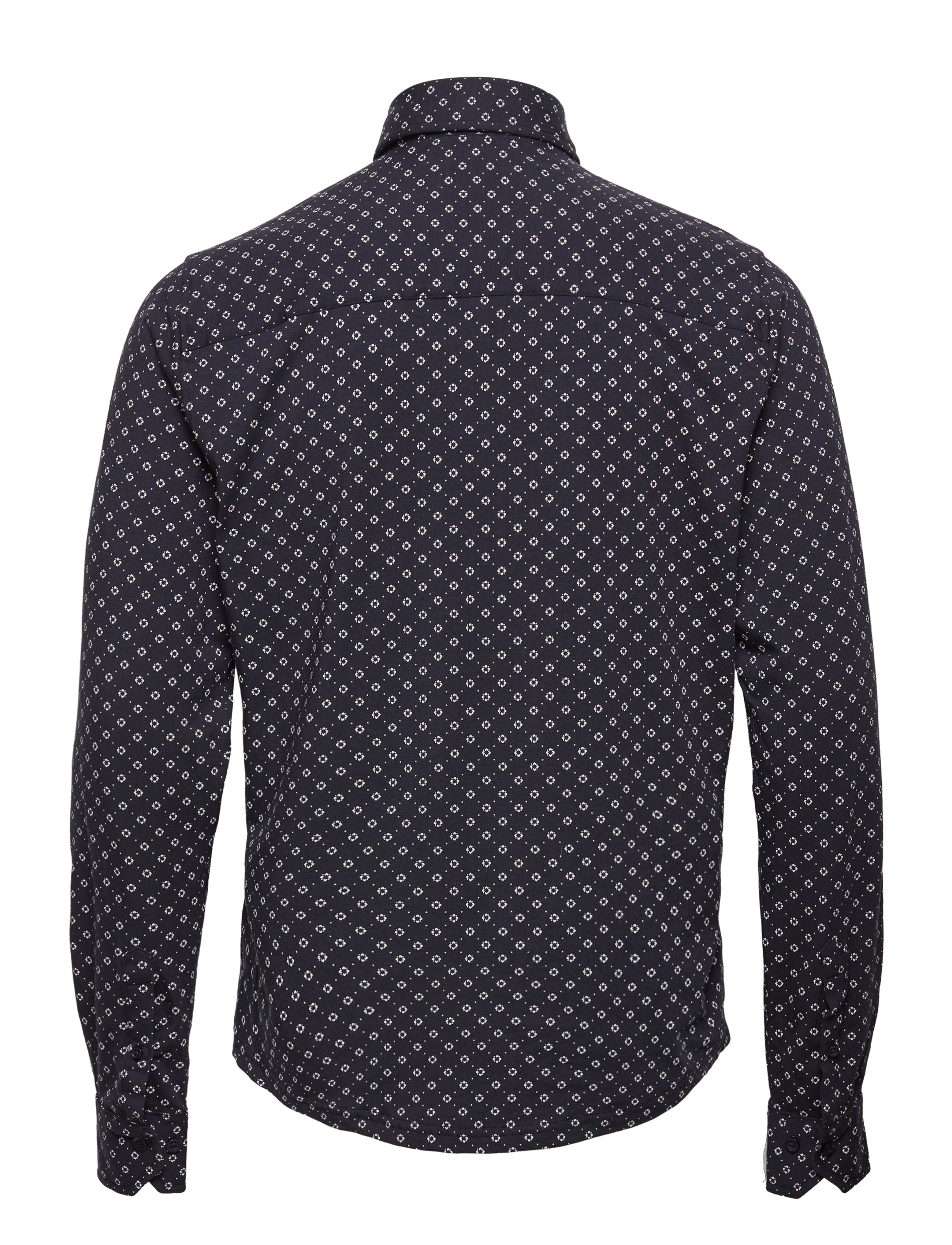 Clean Cut Copenhagen - Hudson AOP Stretch Shirt LS - navy flower - 1