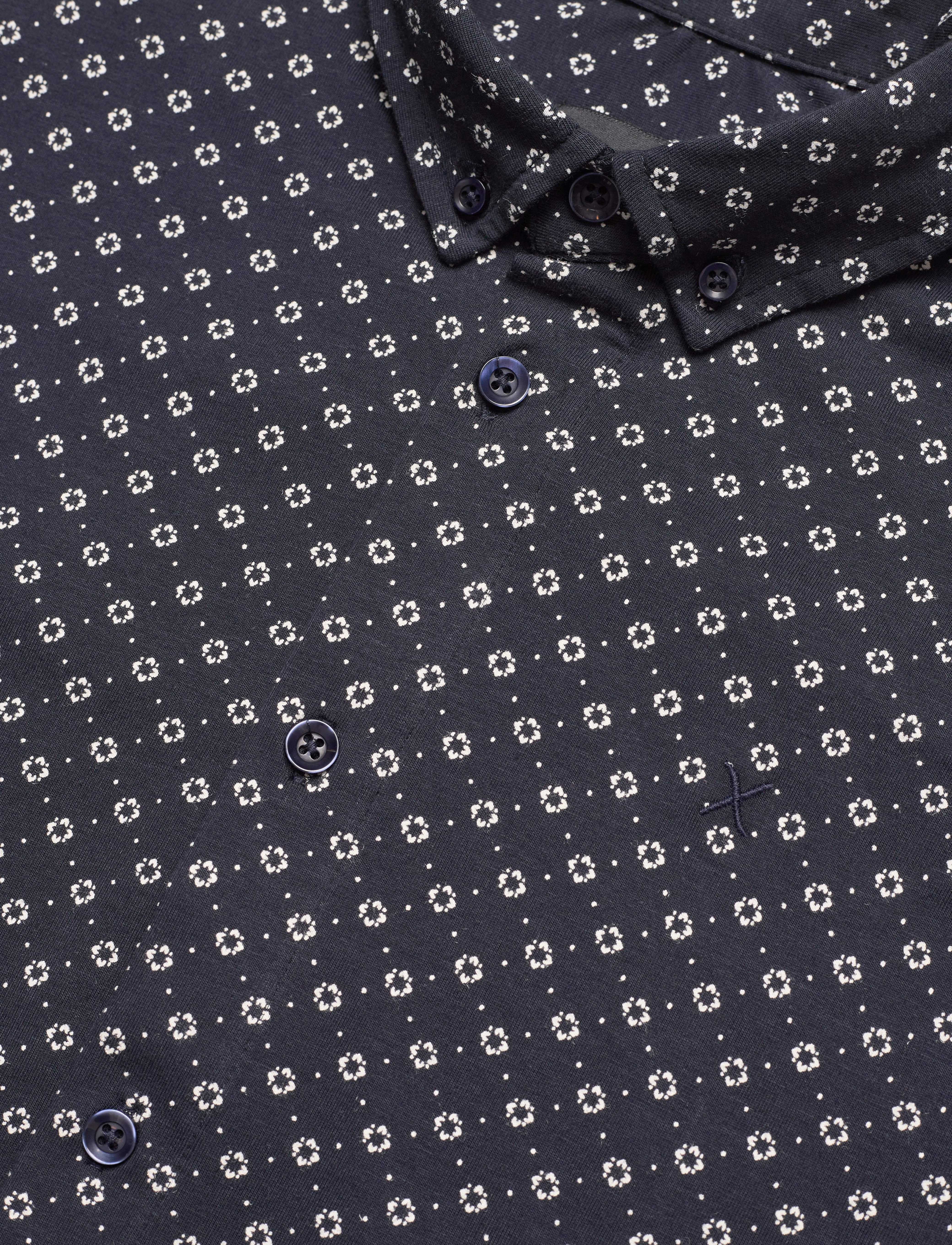 Clean Cut Copenhagen - Hudson AOP Stretch Shirt LS - navy flower - 3