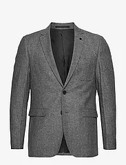 Clean Cut Copenhagen - Santos Wool Blazer - dobbeltradede blazere - black mix - 0