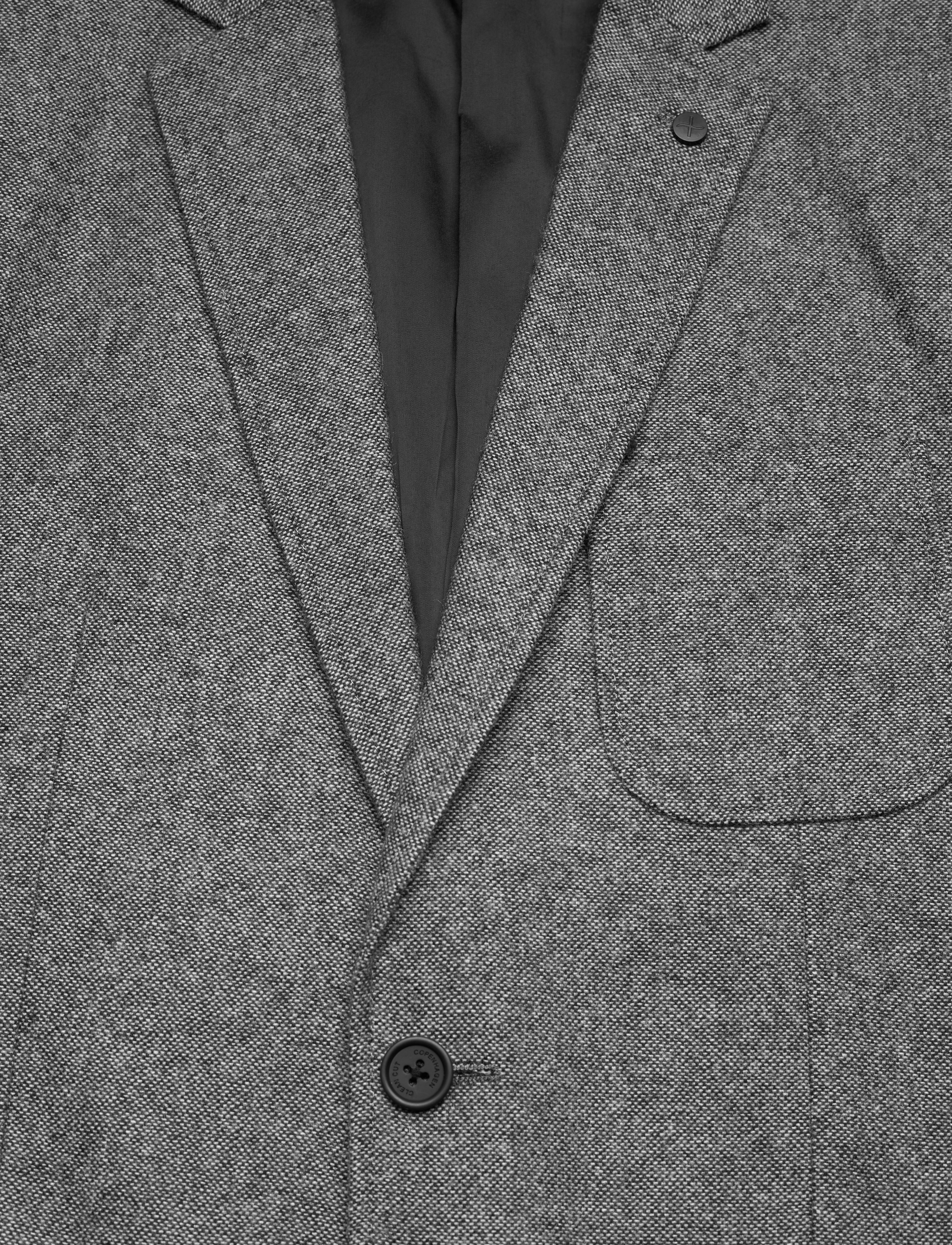 Clean Cut Copenhagen - Santos Wool Blazer - black mix - 4