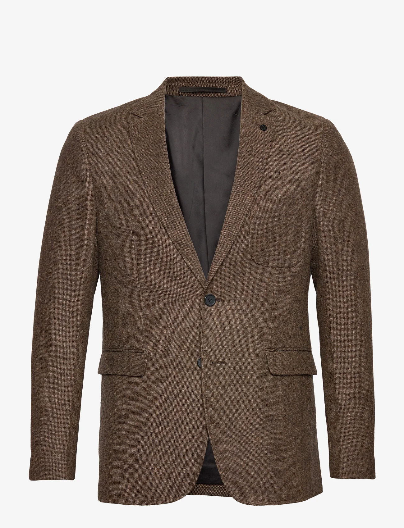 Clean Cut Copenhagen - Santos Wool Blazer - double breasted blazers - brown mix - 0