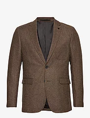 Clean Cut Copenhagen - Santos Wool Blazer - dobbeltradede blazere - brown mix - 0